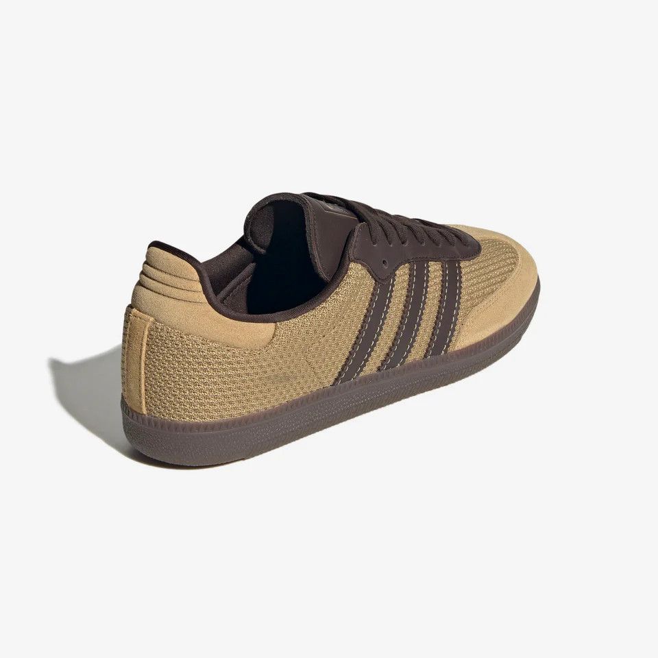 Adidas o1mle0426 Unisex Samba Low-Top Sneakers in Beige/Dark Brown Size US 6.5 / EU 39-40 - 6 Thumbnail