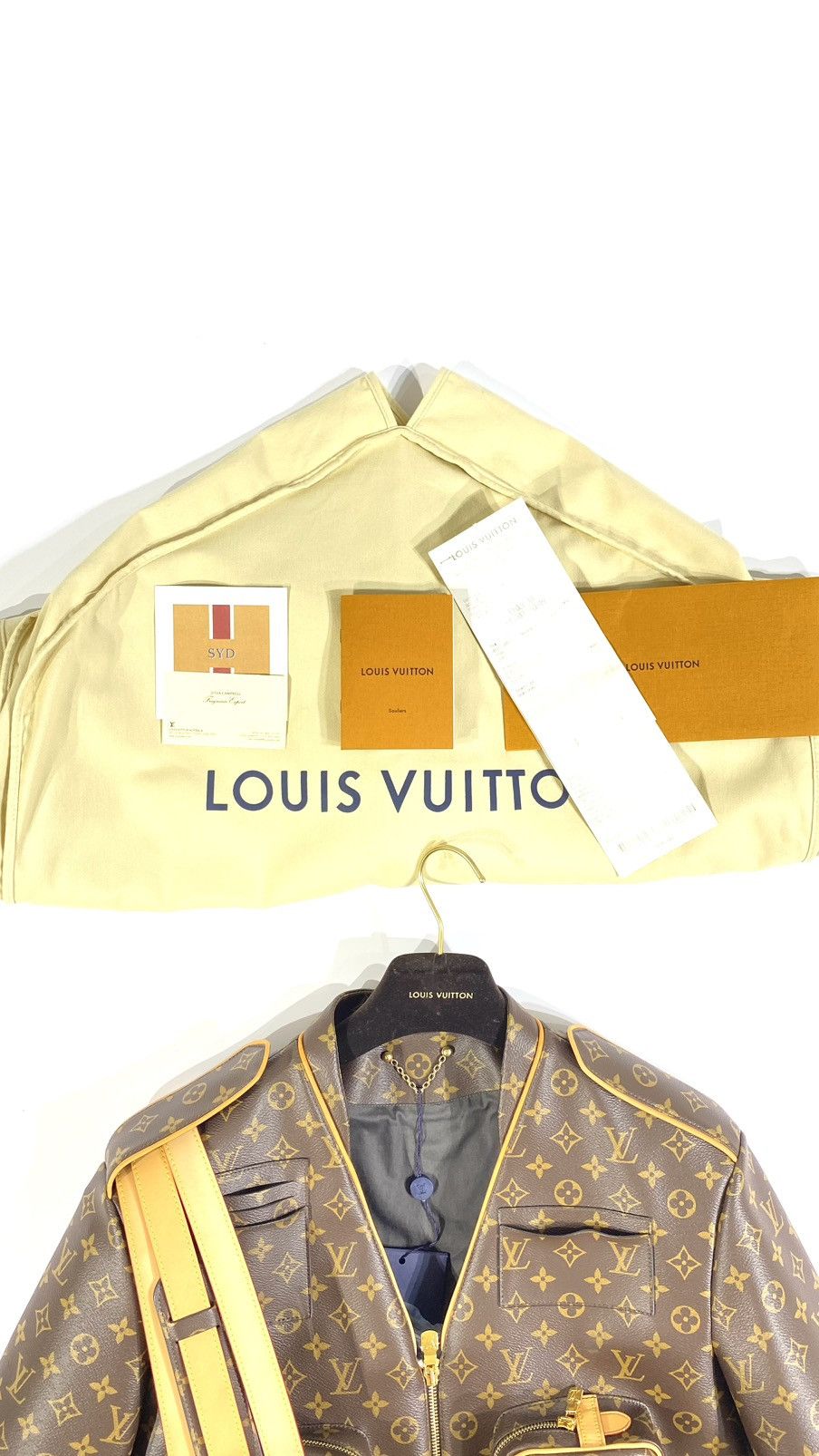 Louis Vuitton Louis Vuitton Monogram Admiral 46 Leather Jacket Virgil Size US S / EU 44-46 / 1 - 3 Thumbnail