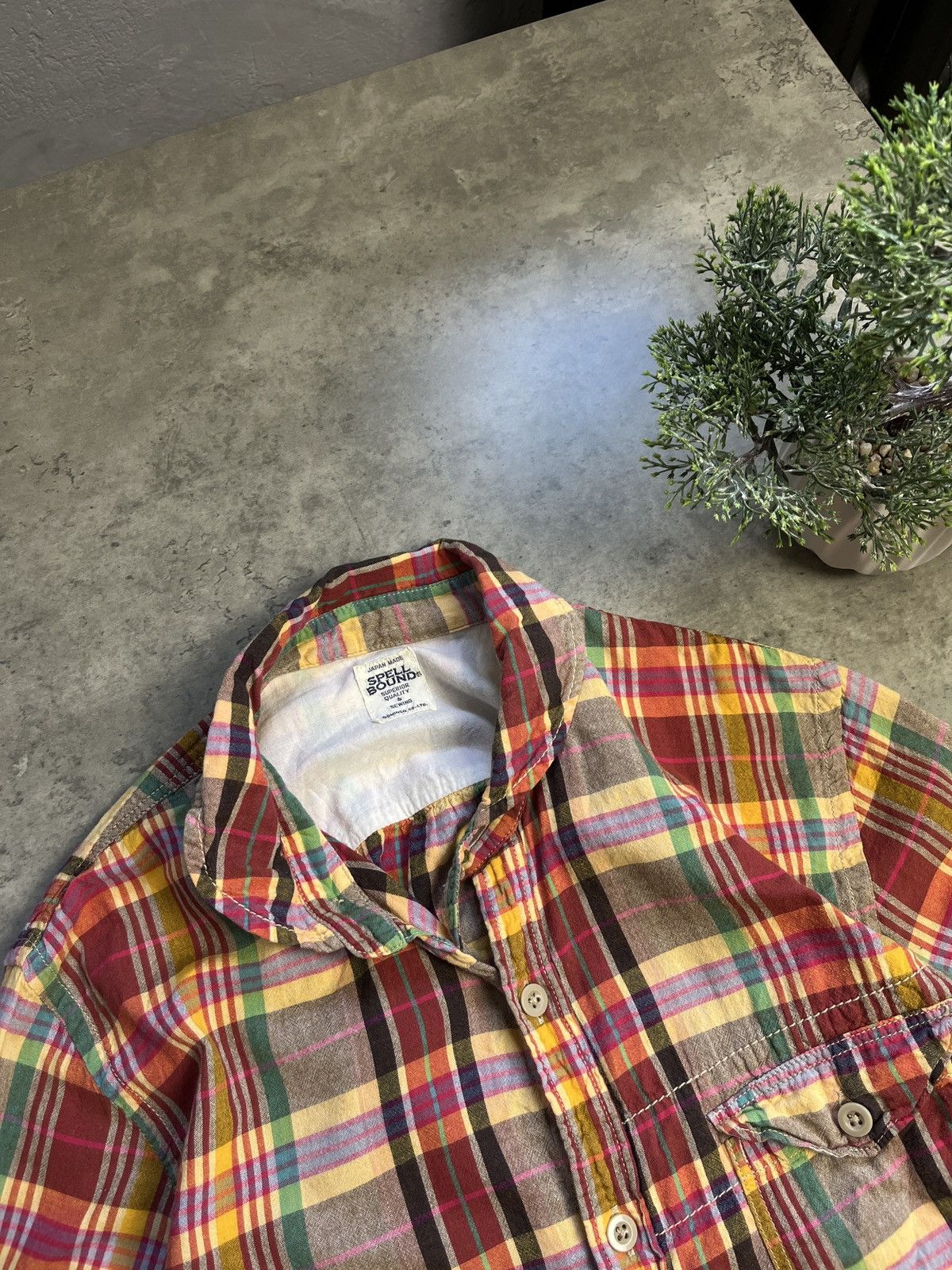 Spellbound Spell Bound Japan Mens Flannel Plaid Shirt Size US M / EU 48-50 / 2 - 7 Thumbnail