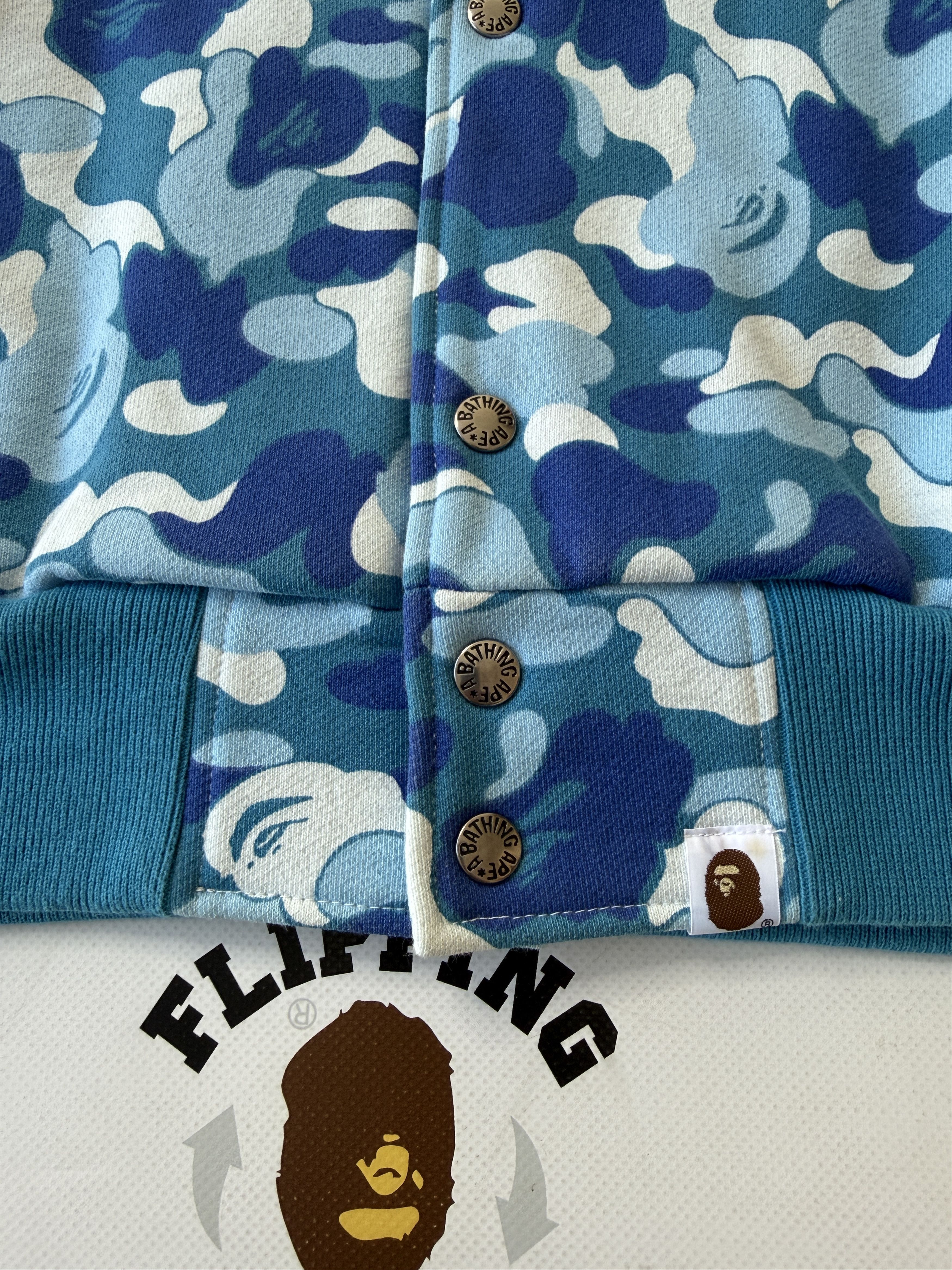 Bape BAPE NIGO FAVORITE SHOP ABC CAMO SWEAT VARSITY JACKET (2008) Size US L / EU 52-54 / 3 - 7 Thumbnail