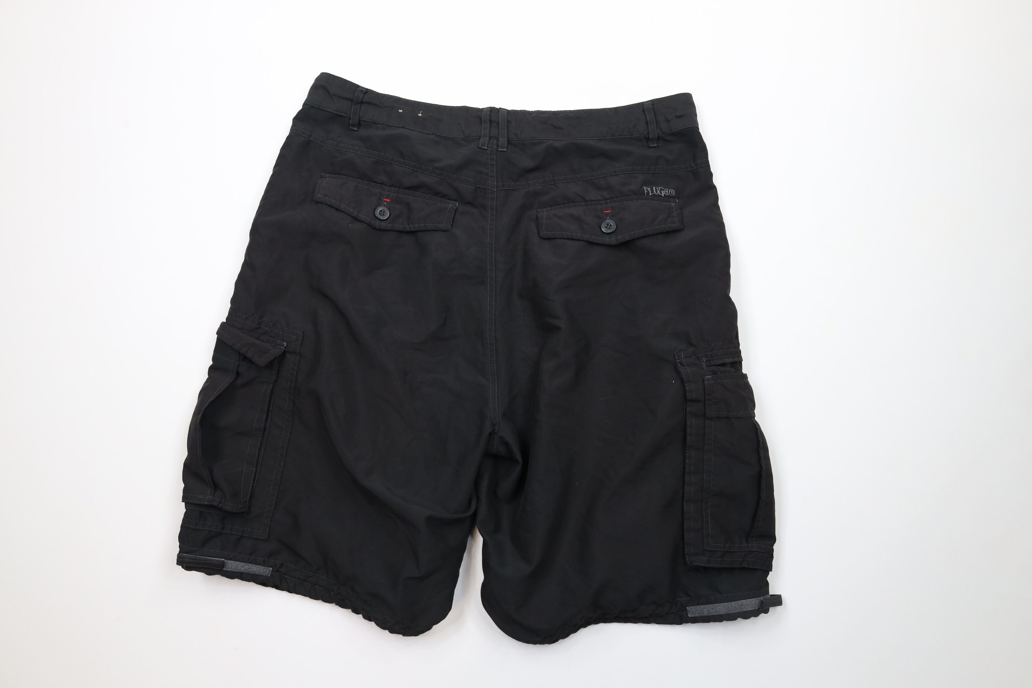 Vintage Vintage 90s Streetwear Fit Skateboard Cargo Shorts Black Size US 36 / EU 52 - 8 Thumbnail