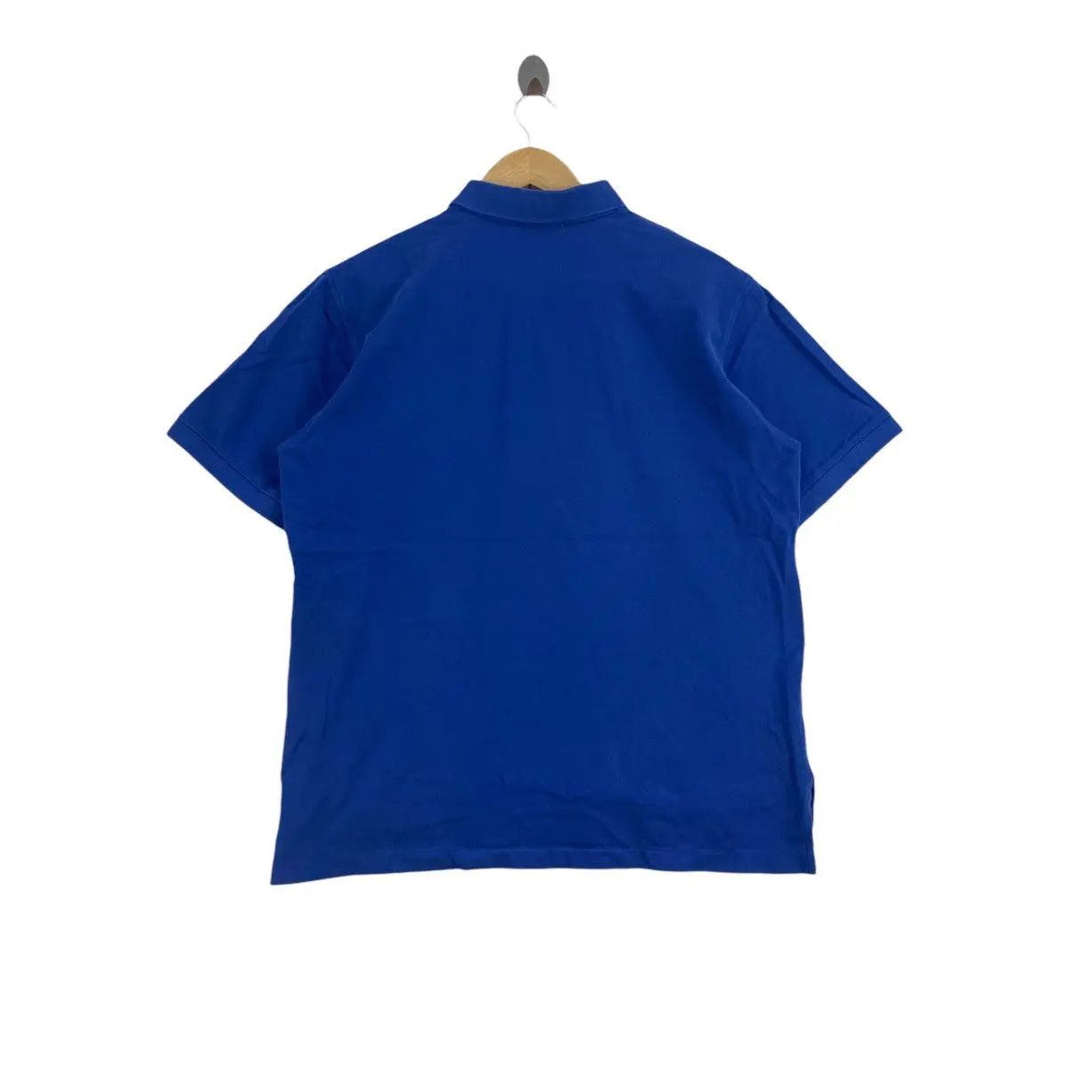 Trussardi Vintage TRUSSARDI ITALY Embossed Logo Polo Tee Shirt Top Size L / US 10 / IT 46 - 3 Thumbnail