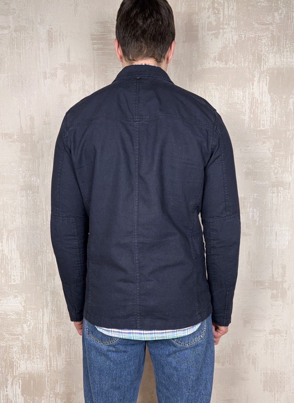 Pretty Green Pretty Green Linen / Cotton Pockets Jacket Navy Size US L / EU 52-54 / 3 - 19 Thumbnail