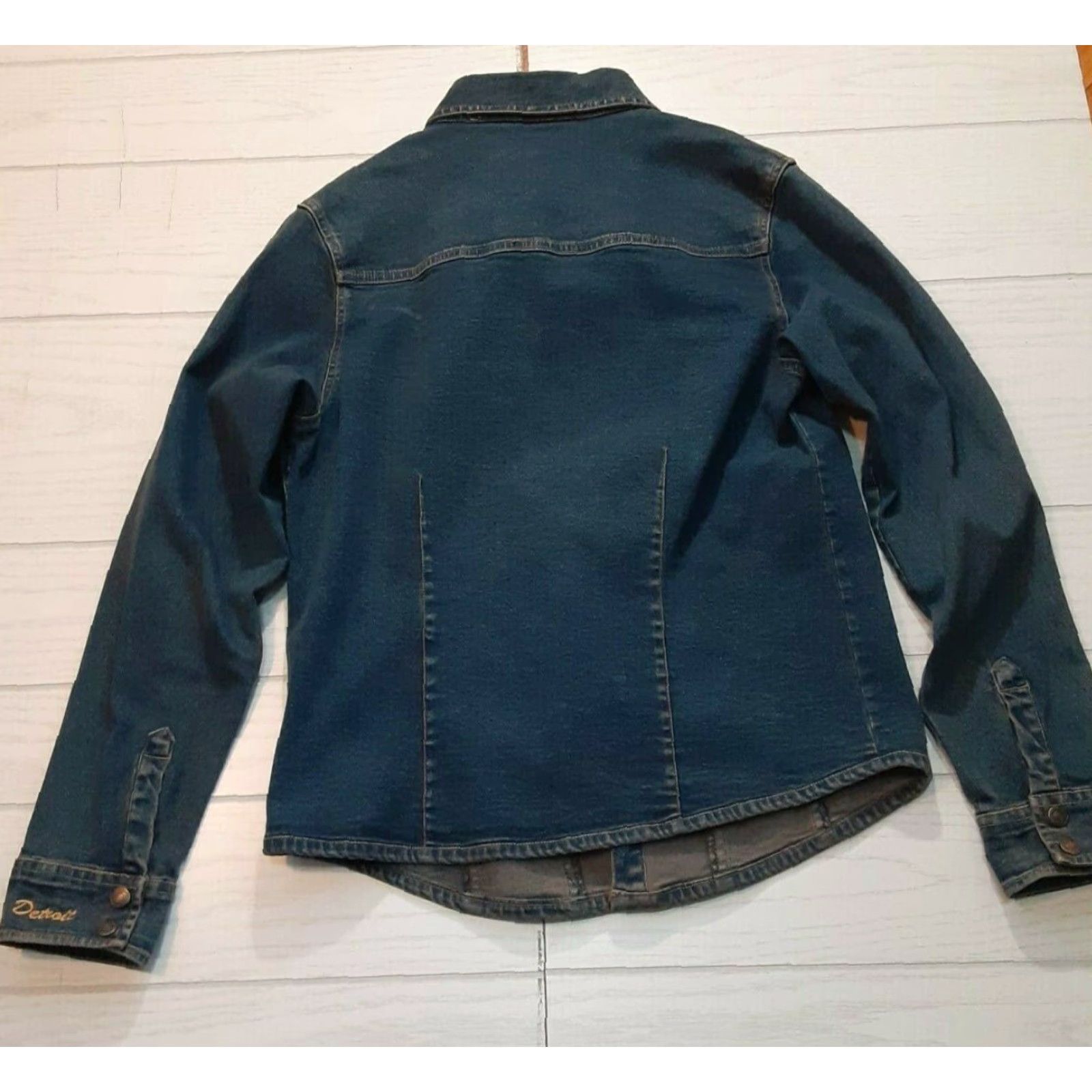Hard Rock Cafe VINTAGE Hard Rock Cafe Detroit- Jeans Jacket 90s womans medium Jeans Jacket Blues 90s Womens Mens Size 42" / US 20 - 2 Thumbnail