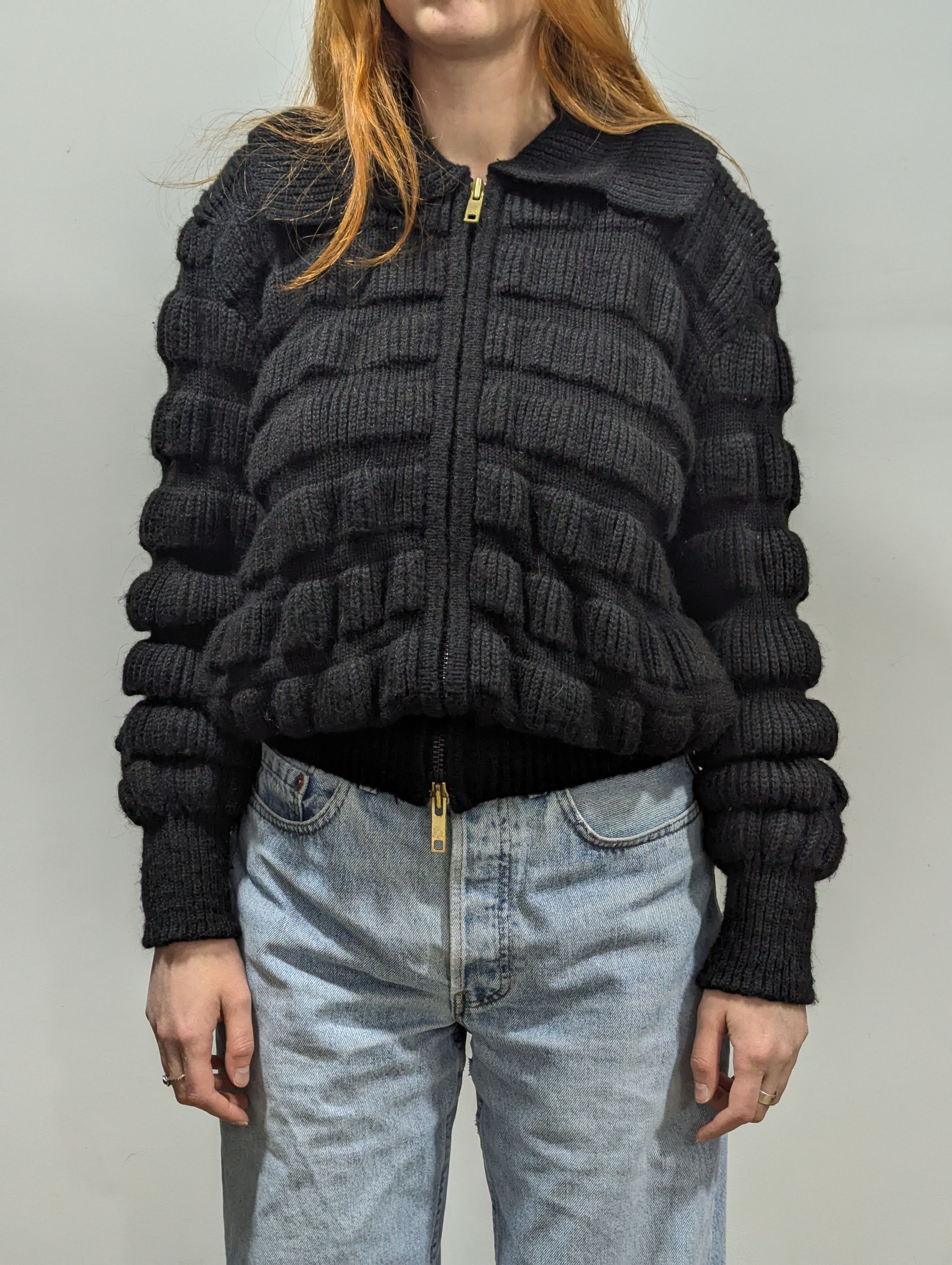 Burberry Thomas Burberry By Burberry Zip Oversized Alpaca Sweater Size S / US 4 / IT 40 - 3 Thumbnail