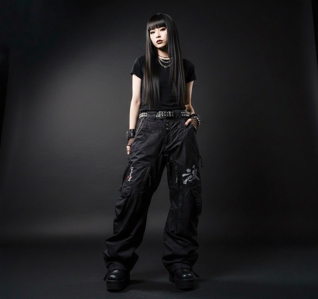 Japanese Brand Namitatsu Curve Bondage Ifsix Goa Vkeii Boro Y2k Lgb Style Size US 31 - 19 Thumbnail