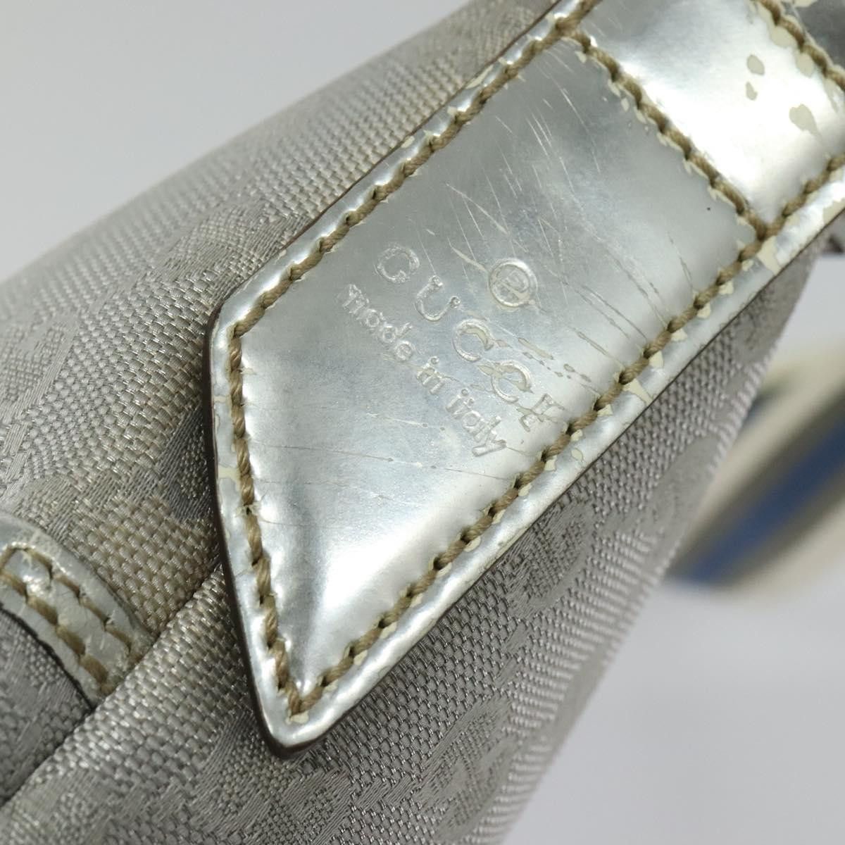 Gucci GUCCI GG Canvas Shoulder Bag Silver Size ONE SIZE - 14 Thumbnail