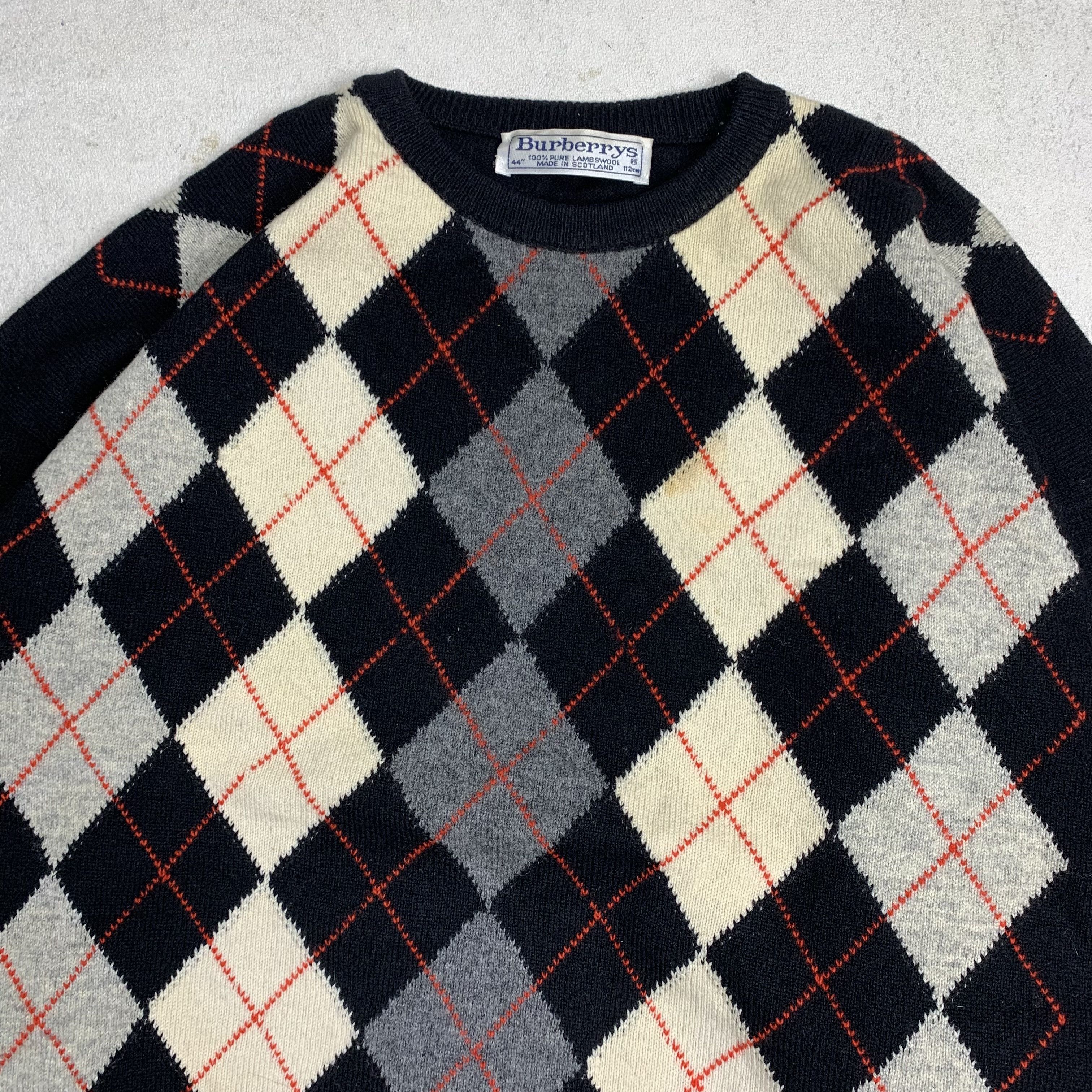 Burberry Vintage Burberry Wool Knit Sweater Size US L / EU 52-54 / 3 - 2 Thumbnail