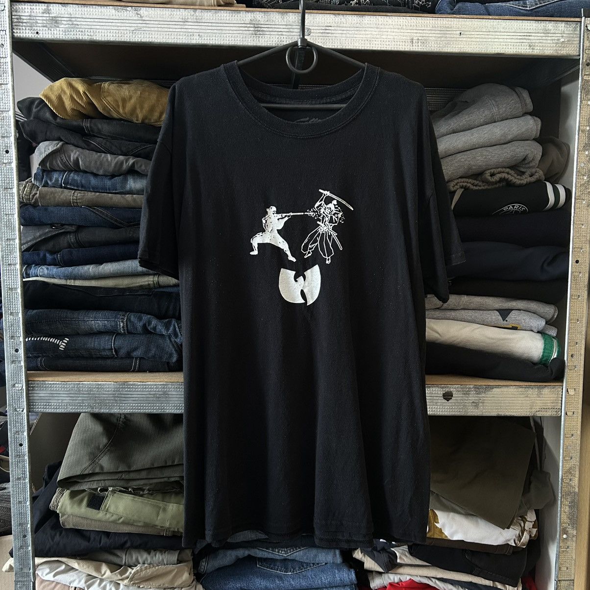Wu-Tang Clan Vintage Wu Tang Clan Wu Wear big logo y2k streetwear tee Size US S / EU 44-46 / 1 - 1 Thumbnail