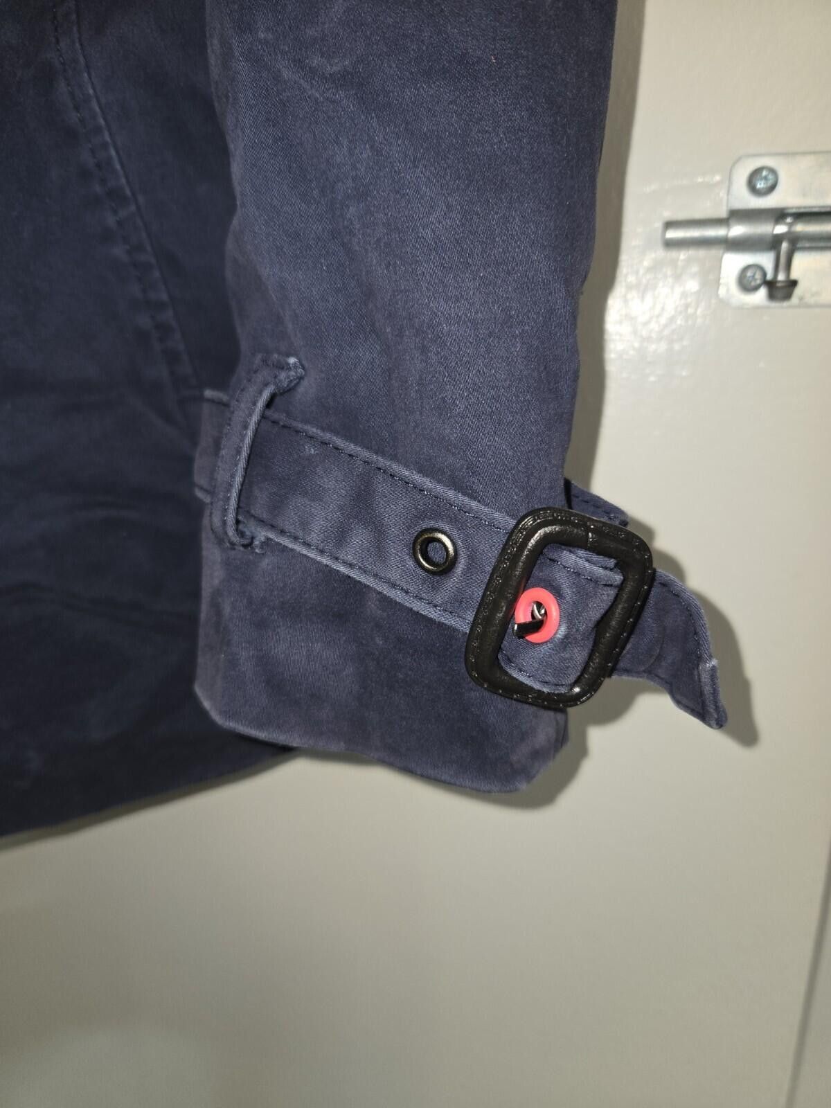 Superdry SUPERDRY Women's Navy Blue Pea Coat Size Small No Belt Size S / US 4 / IT 40 - 6 Thumbnail