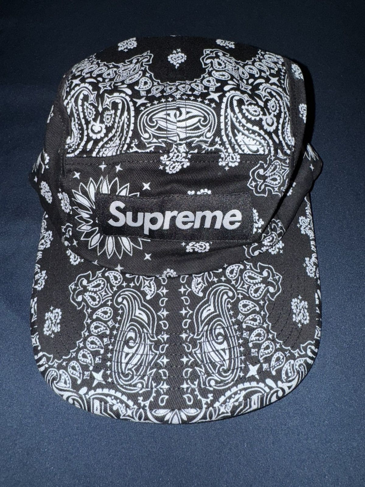 Supreme Supreme Bandana Camp Cap Black Spring Summer 2021 Size ONE SIZE - 1 Thumbnail