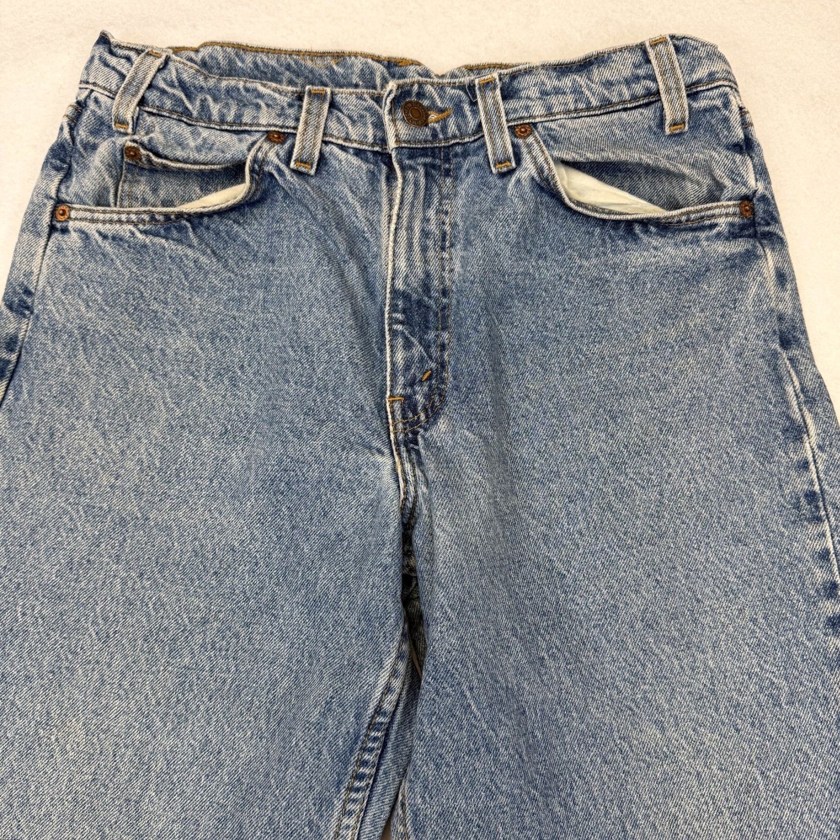 Levi's VTG Orange Tab Levi's 550 Jeans 32 x 30 Light Wash Denim Y2K USA Fabric Size US 32 / EU 48 - 2 Thumbnail