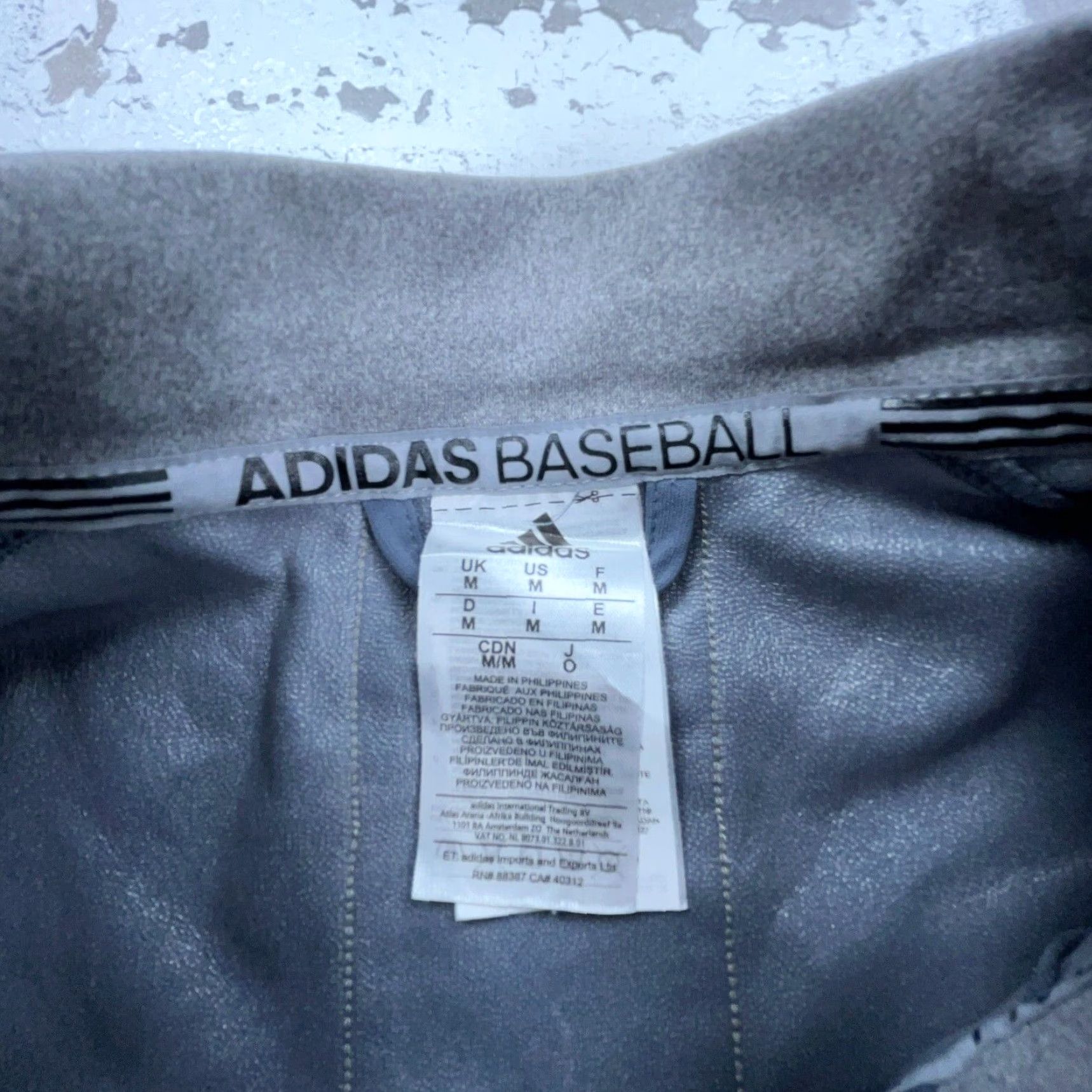 Adidas Adidas Jacket Men Medium Gray Performance Baseball Windbreaker Batting Pull Over Size US M / EU 48-50 / 2 - 7 Thumbnail