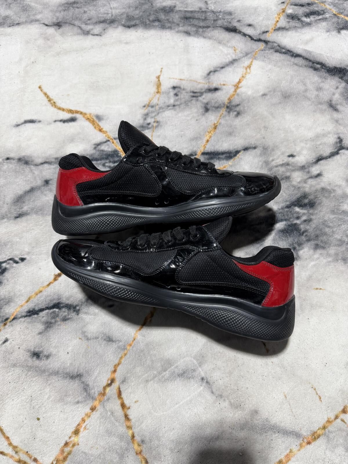 Prada Prada Americas Cup Black Red Heel - Sz10.5US Size US 10.5 / EU 43-44 - 4 Thumbnail