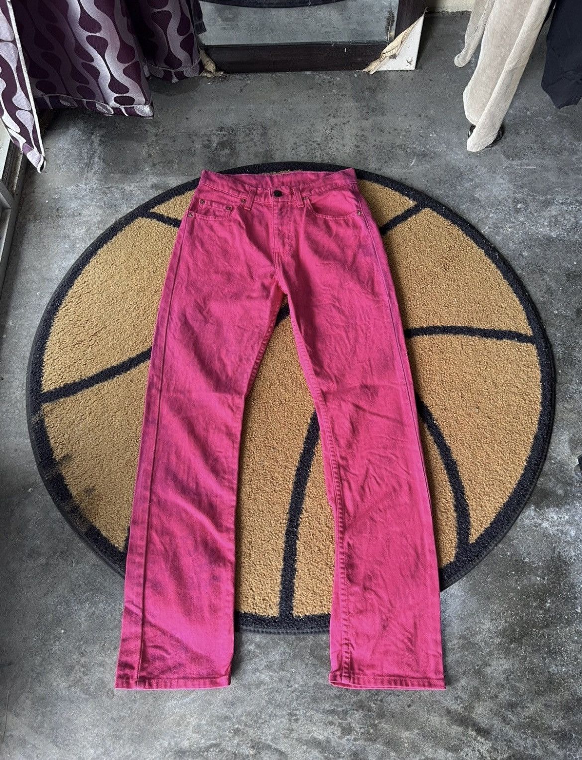 Levi's Vintage Clothing 🔥Rare Vintage Pink Levis Button J41 Denim Size US 27 - 3 Thumbnail