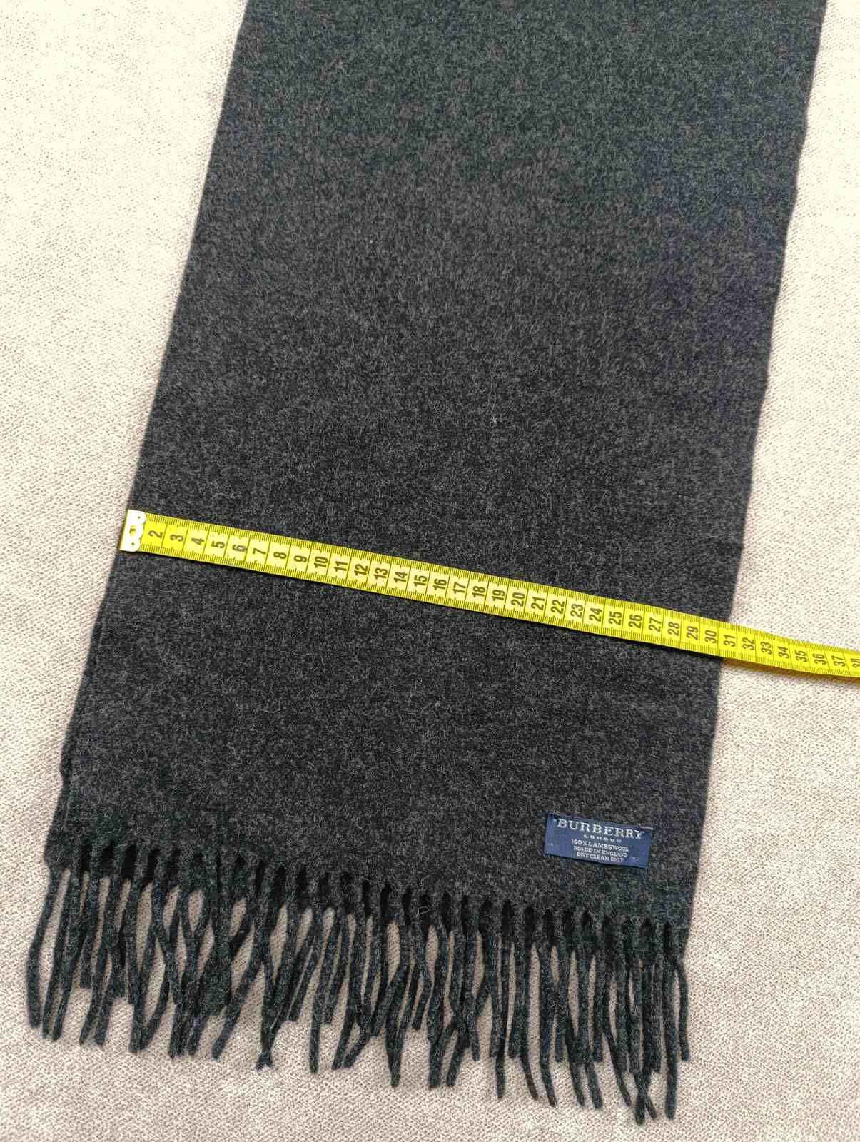 Burberry BURBERRY VINTAGE LAMB WOOL SCARF UNISEX Size ONE SIZE - 4 Thumbnail