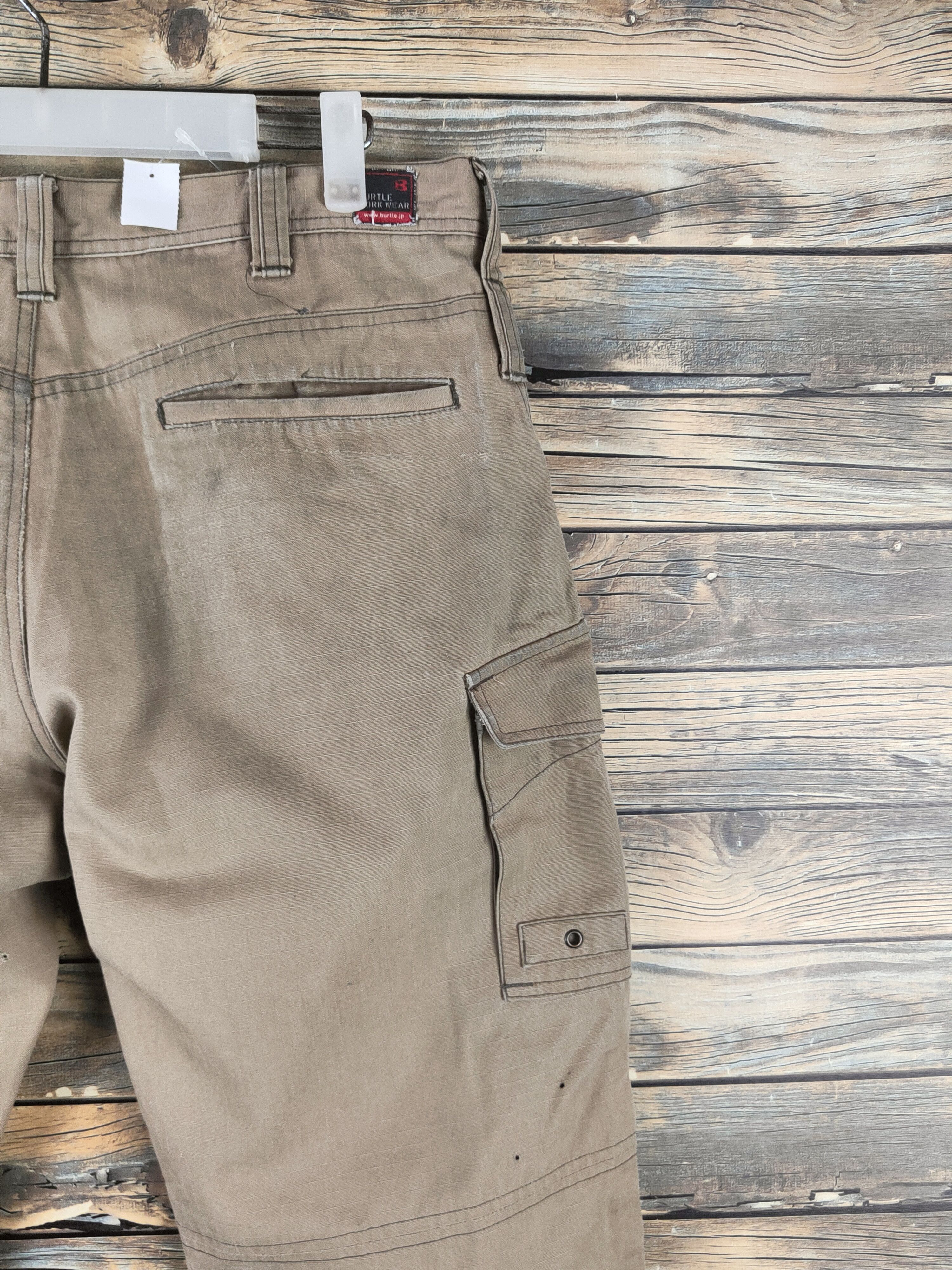 Japanese Brand DL Burtle Beige Multipocket Cargo Pants #46-333 Size US 34 / EU 50 - 12 Thumbnail