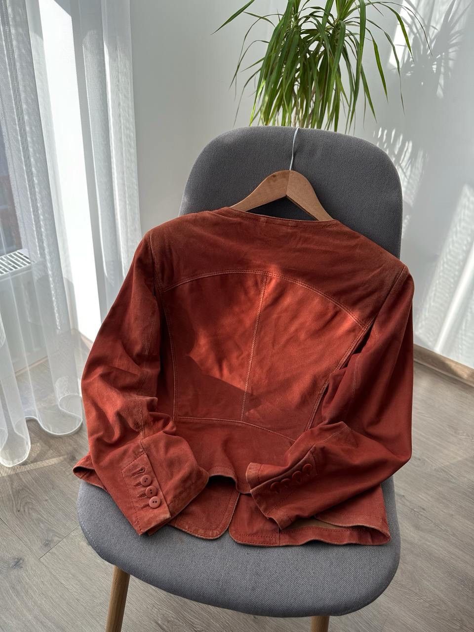 Japanese Brand × Vintage Vintage GMS-75 Red Leather W's Jacket Size S / US 4 / IT 40 - 16 Thumbnail