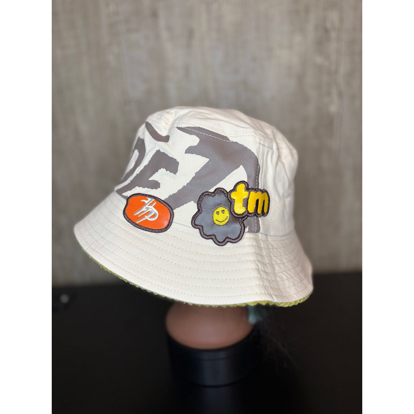 Other NWT Sz. M - Men's Hyde Park Bucket Hat (Cream w/ Patches) Size ONE SIZE - 2 Thumbnail