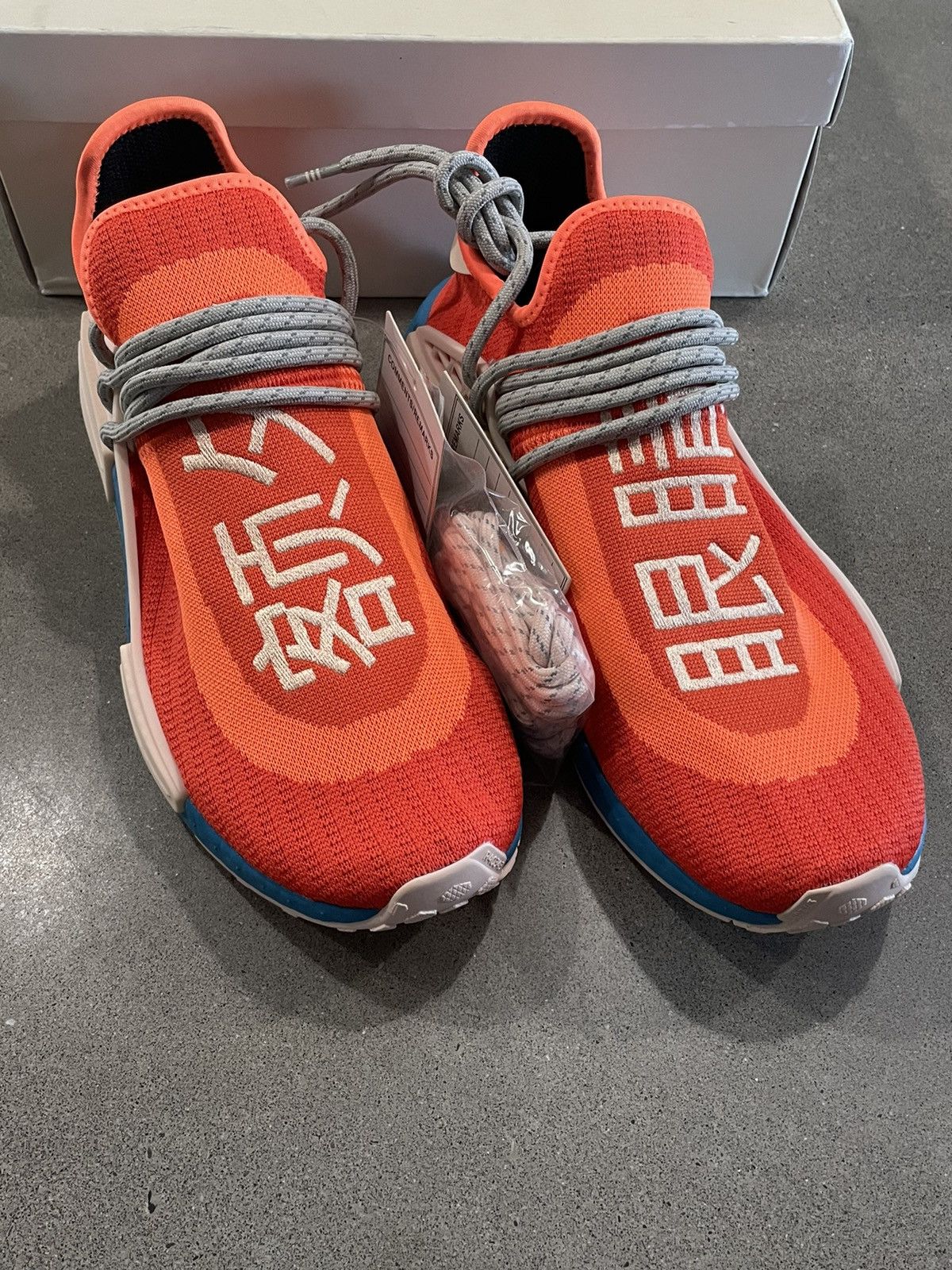 Adidas × Pharrell SAMPLE: Adidas x Pharrell NMD "Bold Orange/Aqua" Size US 11 / EU 44 - 3 Thumbnail