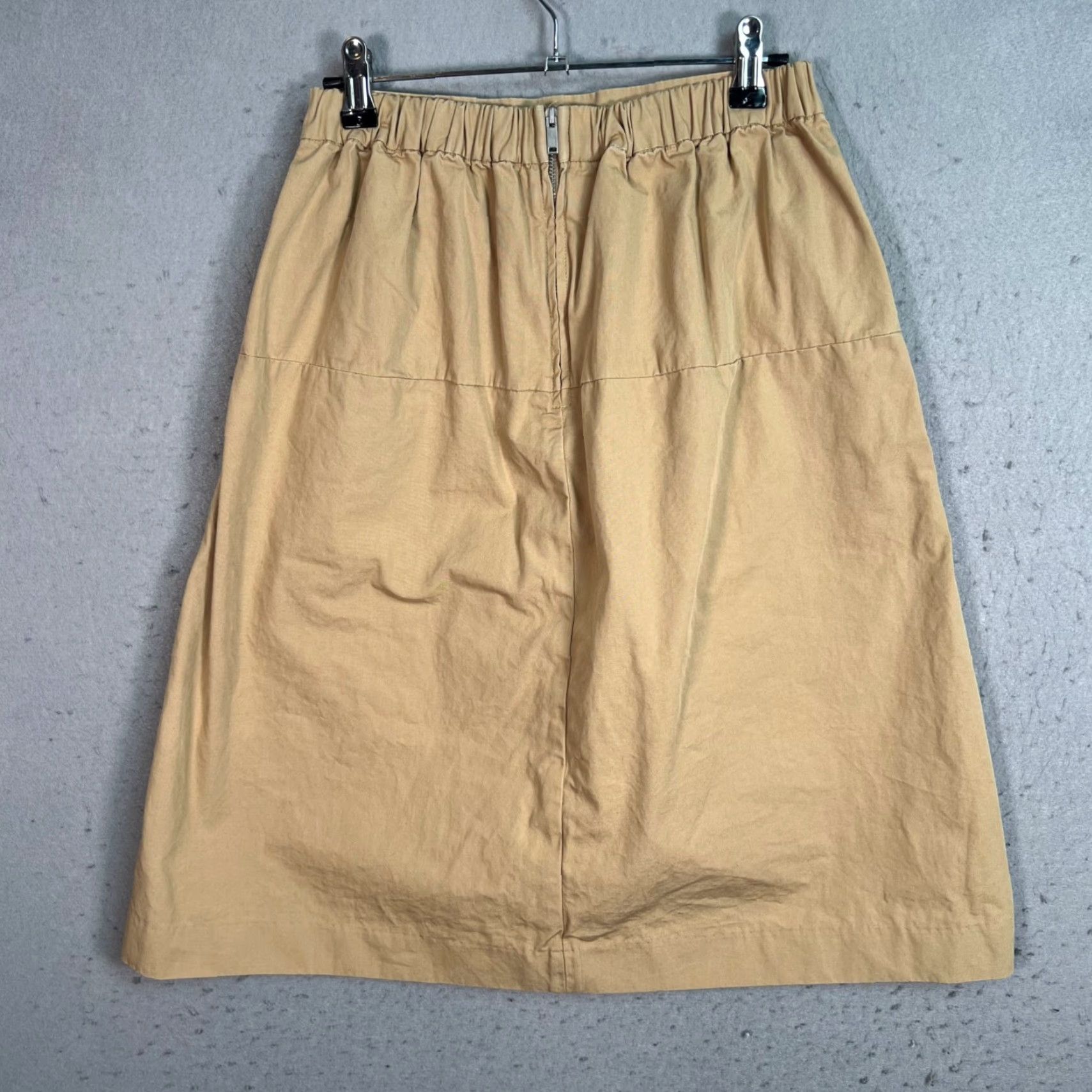 Gap VINTAGE Gap Skirt Women's XS Tan A-Line 100% Cotton Knee Length Pull On Size 26" / US 2 / IT 38 - 2 Thumbnail
