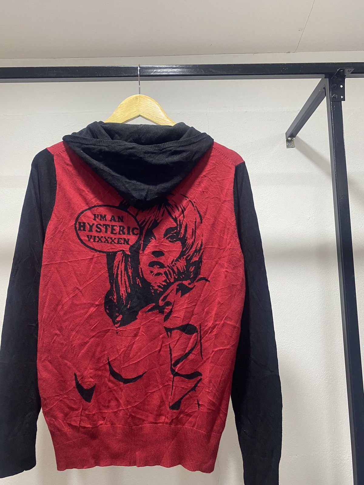 Hysteric Glamour Knit Zipper Hoodie Punk