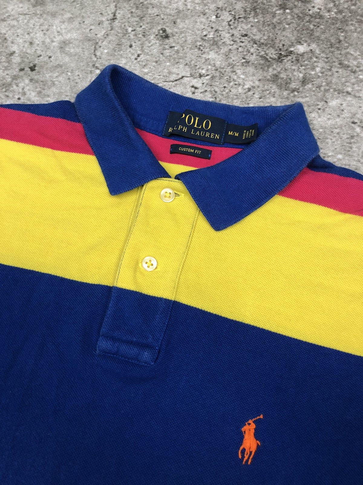 Polo Ralph Lauren × RRL Ralph Lauren × Vintage Polo Ralph Lauren Rainbow Poloshirt Size US M / EU 48-50 / 2 - 4 Thumbnail