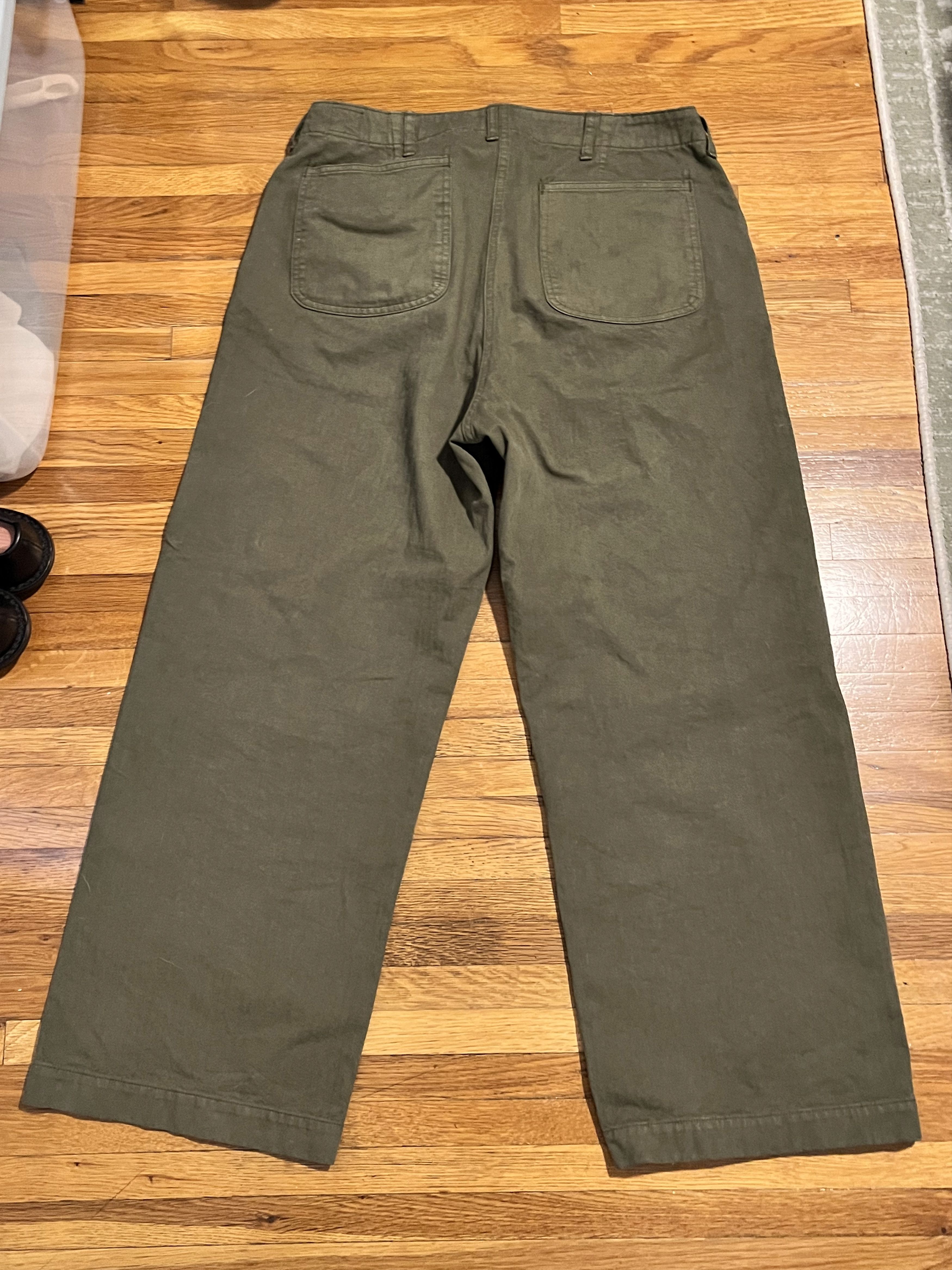 Orslow orSlow USMC Herringbone Wide Fit Utility Trousers Size US 33 - 2 Thumbnail