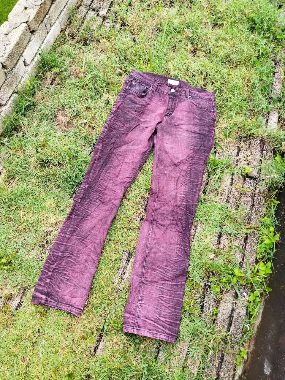 image of If Six Was Nine x Le Grande Bleu L G B Vintage Lowbox Japan Distressed Look Jeans in Maroon (Size 3