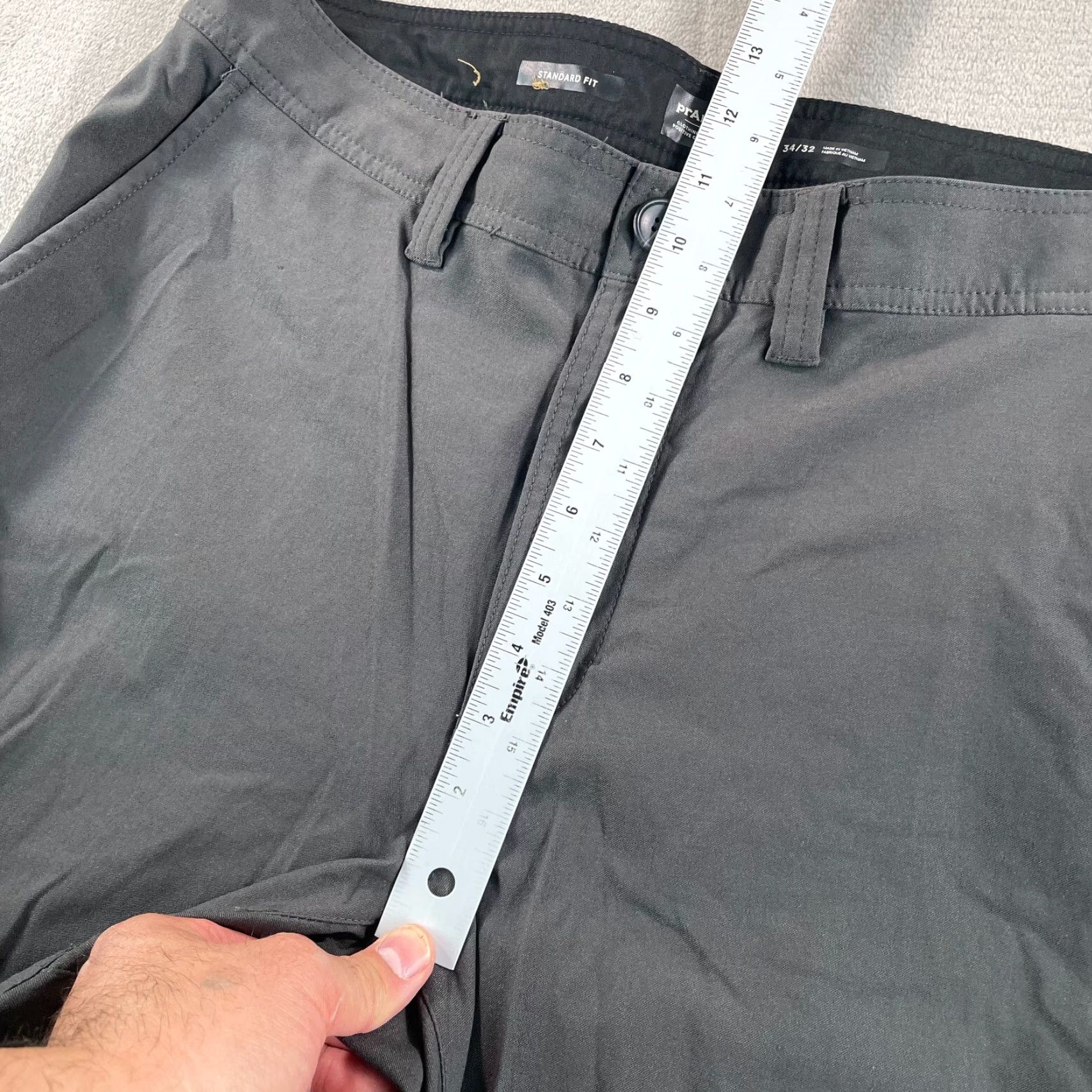 Prana prAna Alameda Pant Men 34x32 Dark Iron Slim Fit Performance Hike DWR Pant Size US 34 / EU 50 - 7 Thumbnail