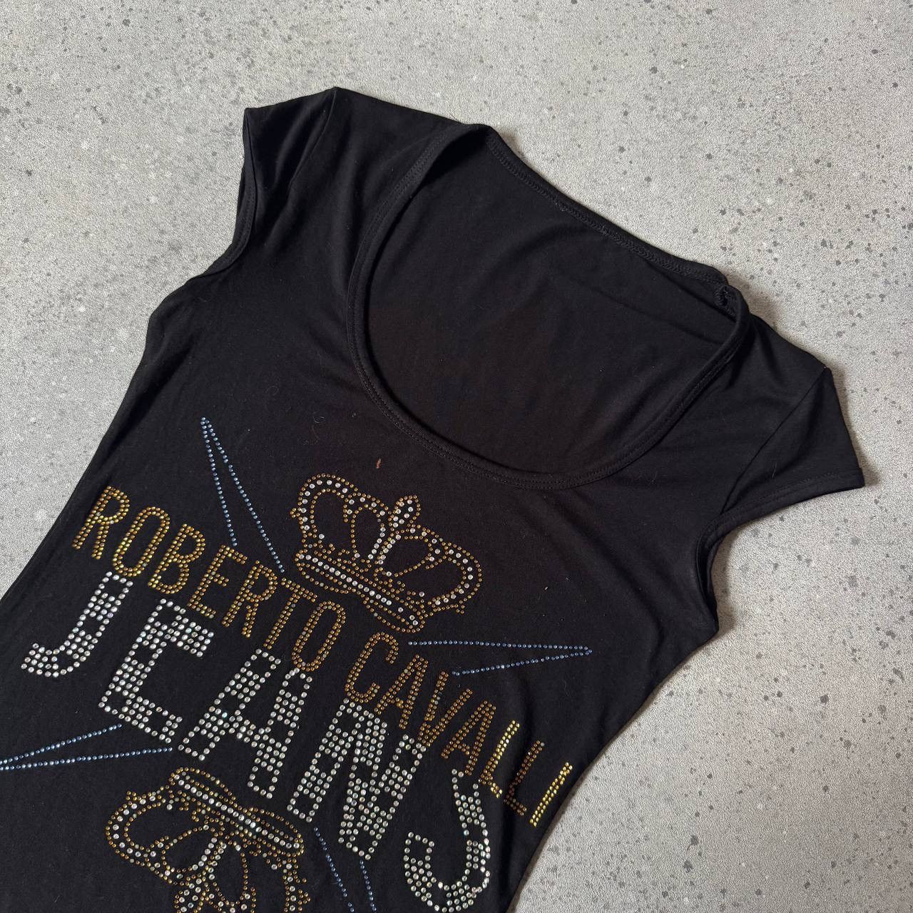 Just Cavalli × Roberto Cavalli Roberto Cavalli 2000’s Vintage T-Shirt Size M / US 6-8 / IT 42-44 - 1 Thumbnail