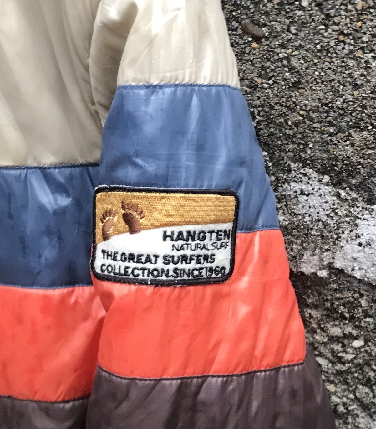 Hang Ten ⚡️Vintage Hang Ten Natural Surf Puffer Bomber Jacket Size US M / EU 48-50 / 2 - 6 Thumbnail