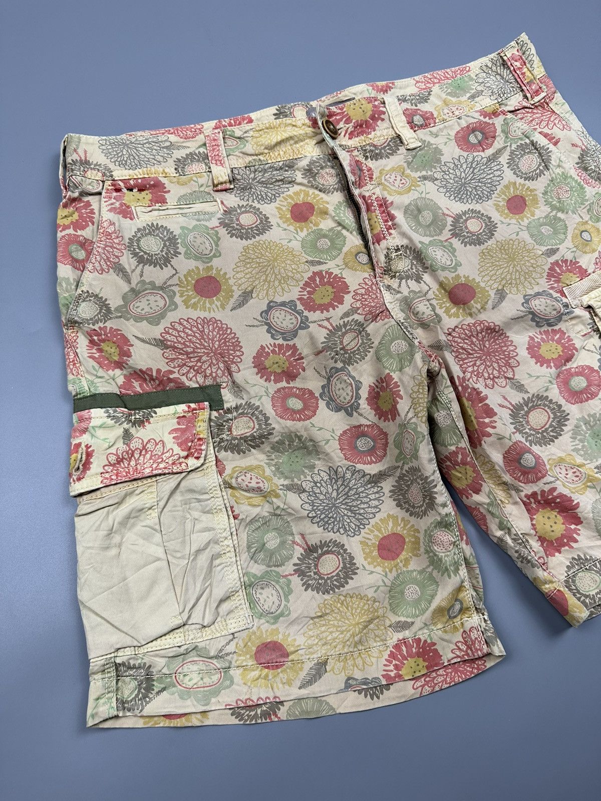 Napapijri Napapijri Floral Cargo Pants Size US 35 - 3 Thumbnail