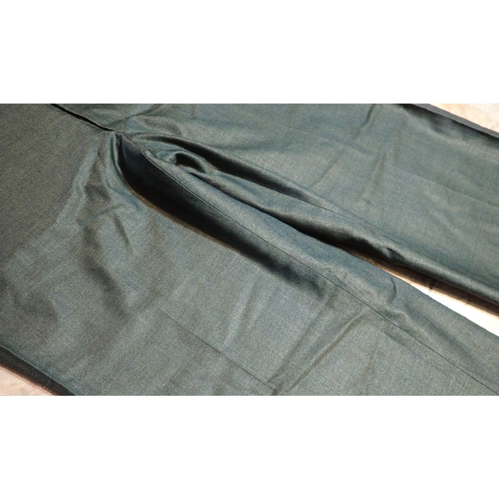Vintage VINTAGE Sliver Mfg Co Gulf Steam Traditionals SHARKSKIN GREEN PANTS TROUSERS Slacks 34x28 Talon zip 1950s 60s Men Size US 34 / EU 50 - 7 Thumbnail