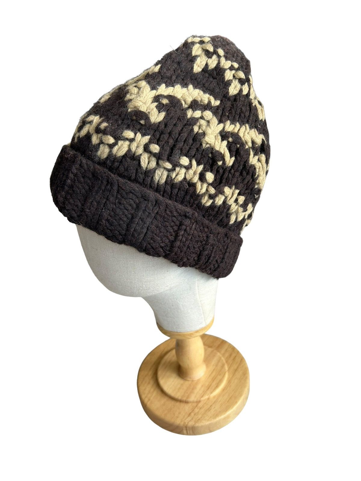 Japanese Brand Crochet Knitted Beanie Hats Size ONE SIZE - 3 Thumbnail