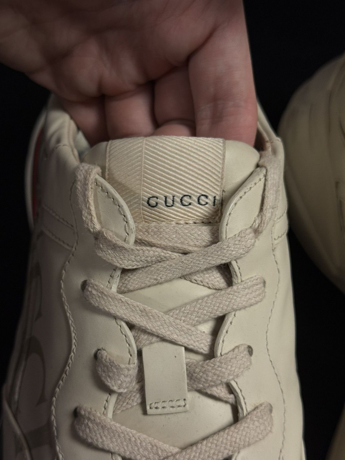 Gucci Gucci Classic Logo Rhyton Sneakers Size 8.5G/9M Size US 8.5 / EU 41-42 - 9 Thumbnail