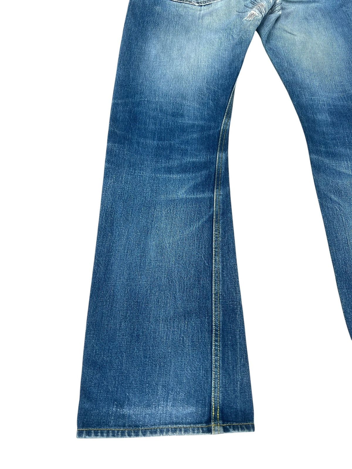 KATO Vintage Kato Japan Ripped Distressed Faded Denim Flare Jeans Size US 31 - 17 Thumbnail