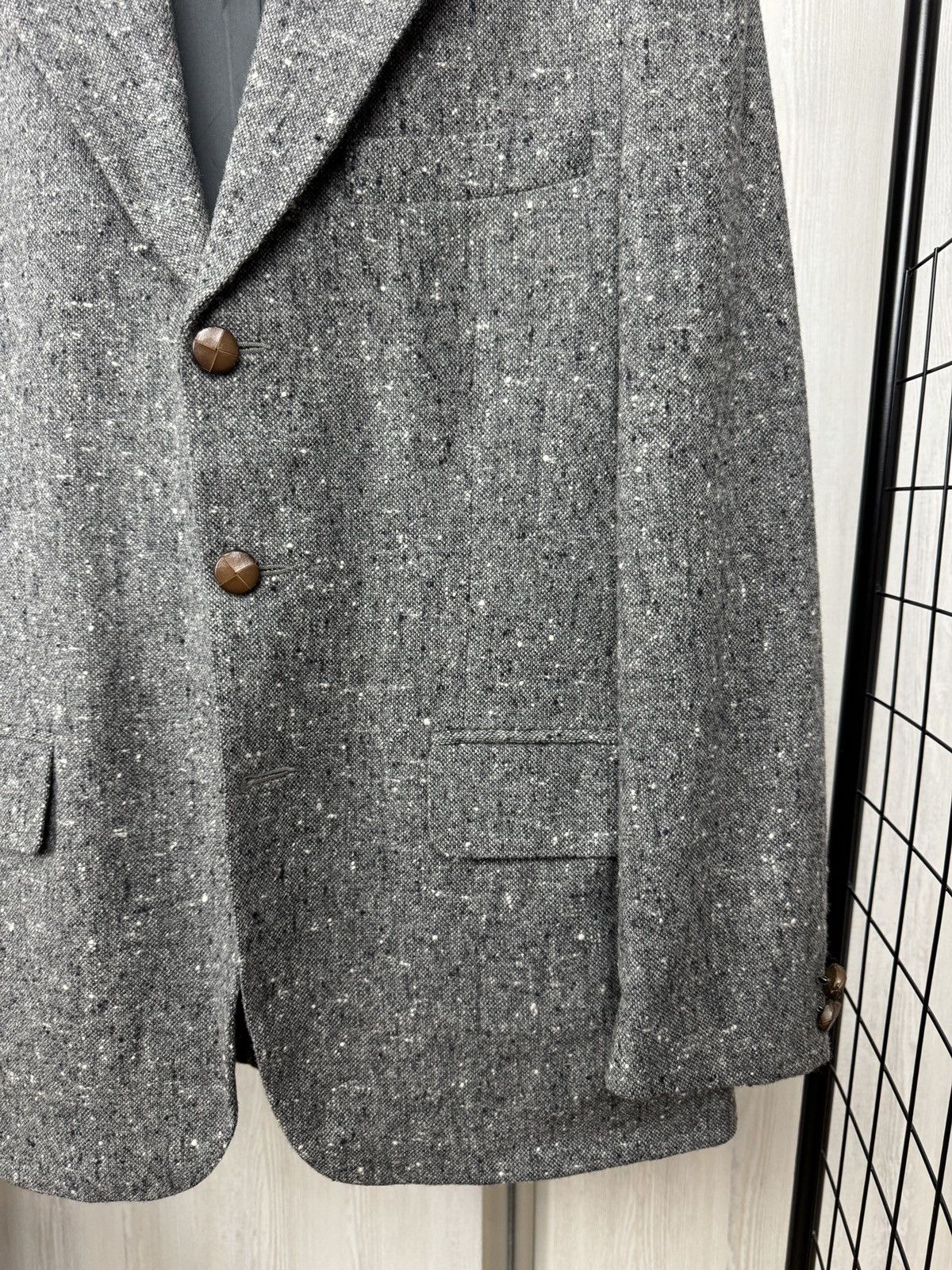 Yves Saint Laurent Yves Saint Laurent x Lanificio Paoletti wool tweed blazer 46 Size 36R - 6 Thumbnail