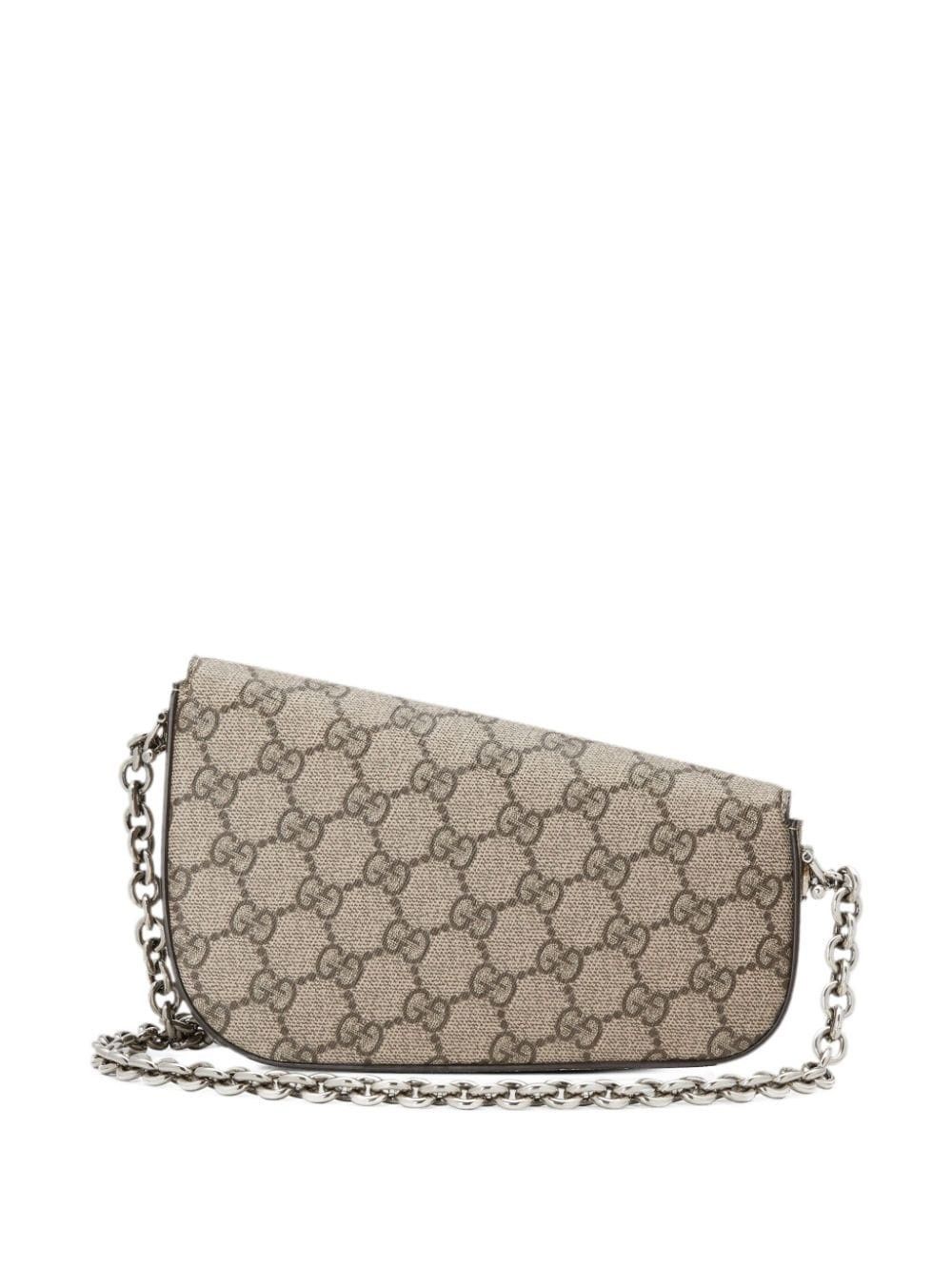 Gucci o1s1wg110225 Size:OS/ Horsebit Mini Shoulder Bag Beige/Brown Size ONE SIZE - 2 Thumbnail