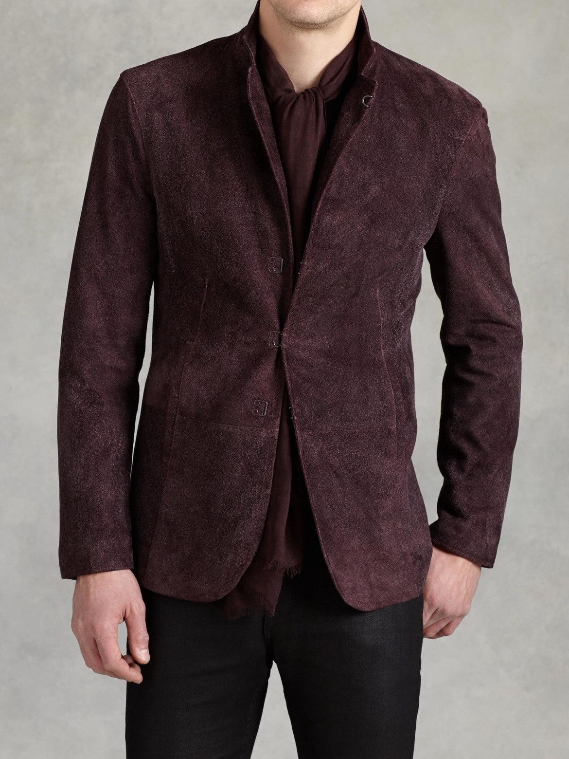 John Varvatos Suede hook and bar jacket EU 48 USA 38 Size US M / EU 48-50 / 2 - 2 Thumbnail