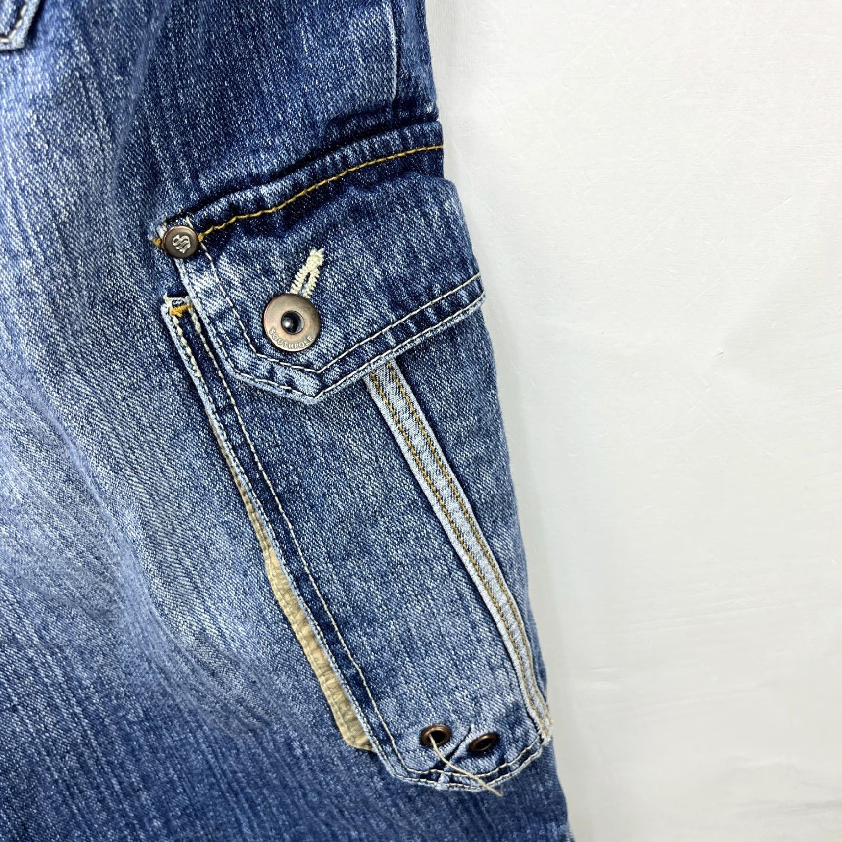 Southpole VINTAGE Southpole Jorts Jeans Shorts Denim Baggy Hip Hop Urban 38 Men's Blue Size US 38 / EU 54 - 7 Thumbnail
