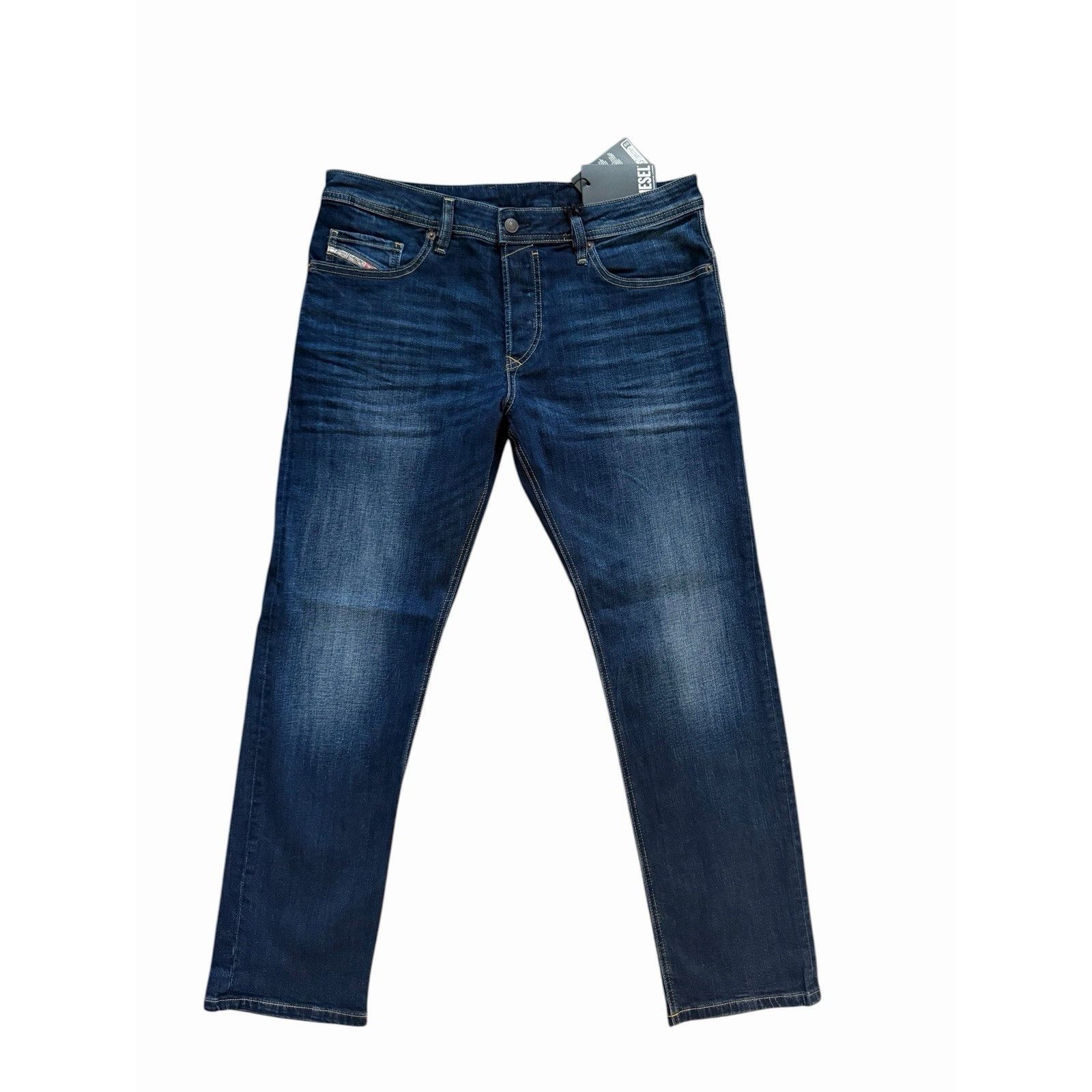 Diesel Diesel Mens Safado Straight Jeans RB065 Blue $195 Size 34/32 Size US 34 / EU 50 - 1 Thumbnail