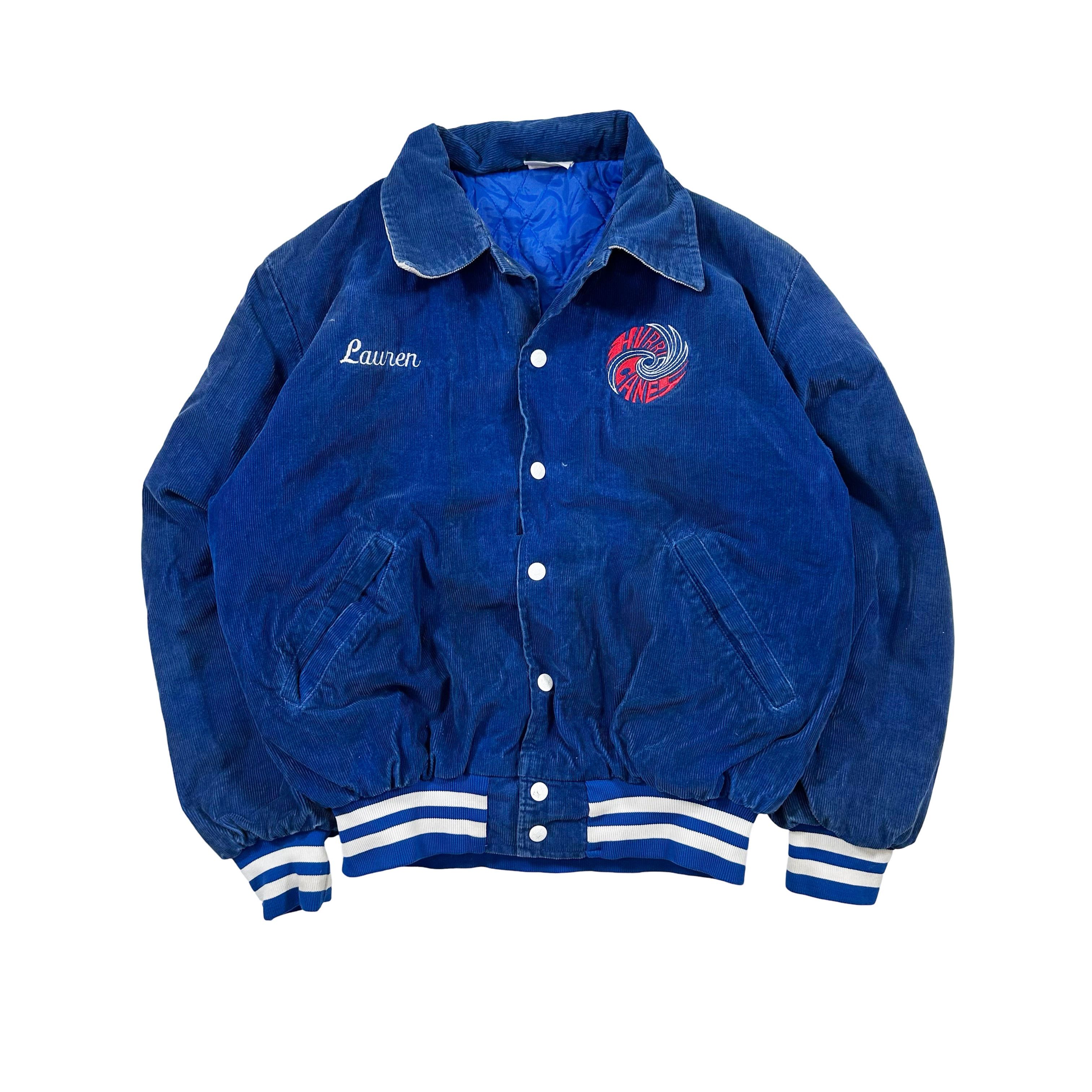 Vintage Vintage Rare 1980s Corduroy Whirl Canes Blue Button Up Size US M / EU 48-50 / 2 - 1 Thumbnail