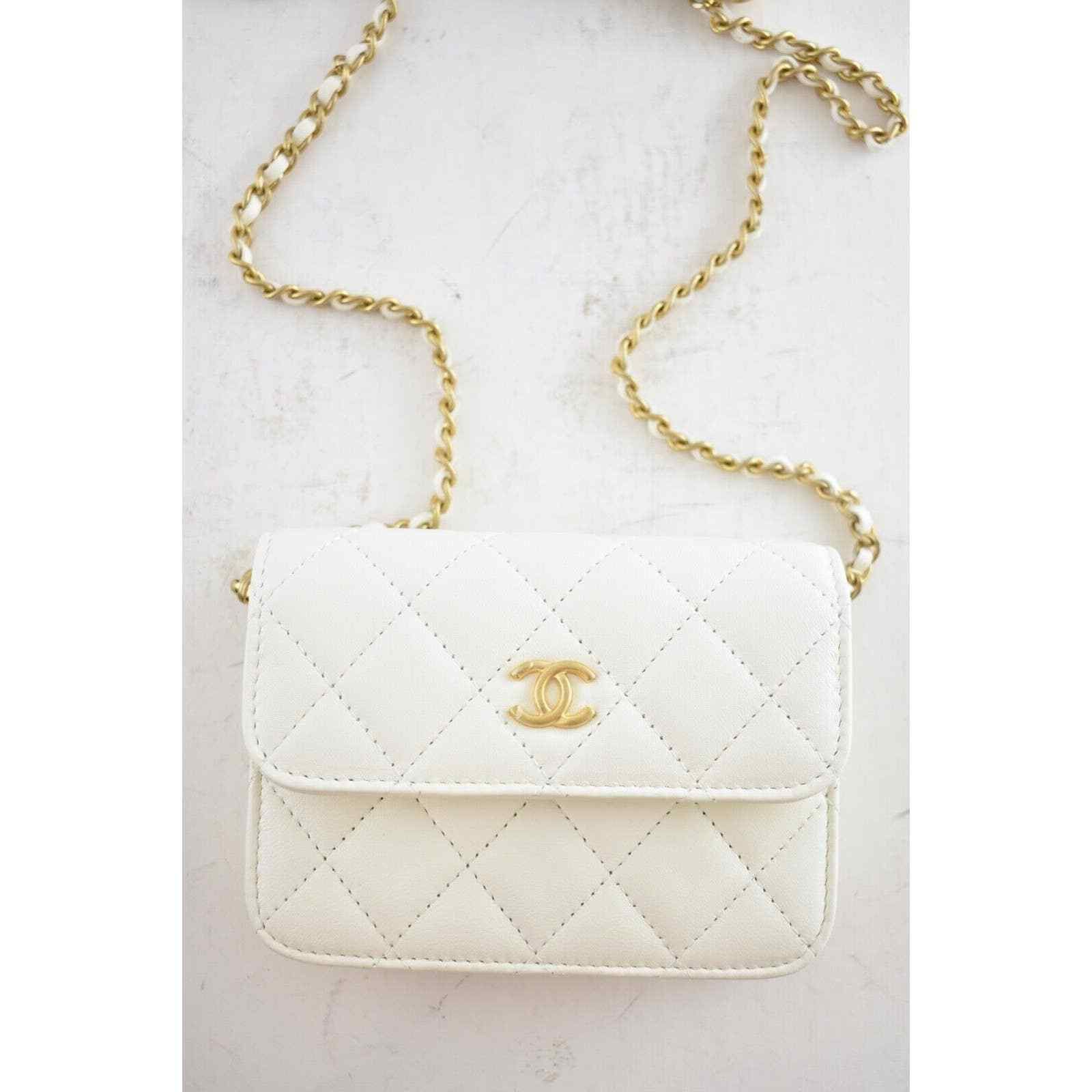 Chanel Chanel Clutch Mini Chain Classic Gold Card Belt Waist Bag Size ONE SIZE - 4 Thumbnail