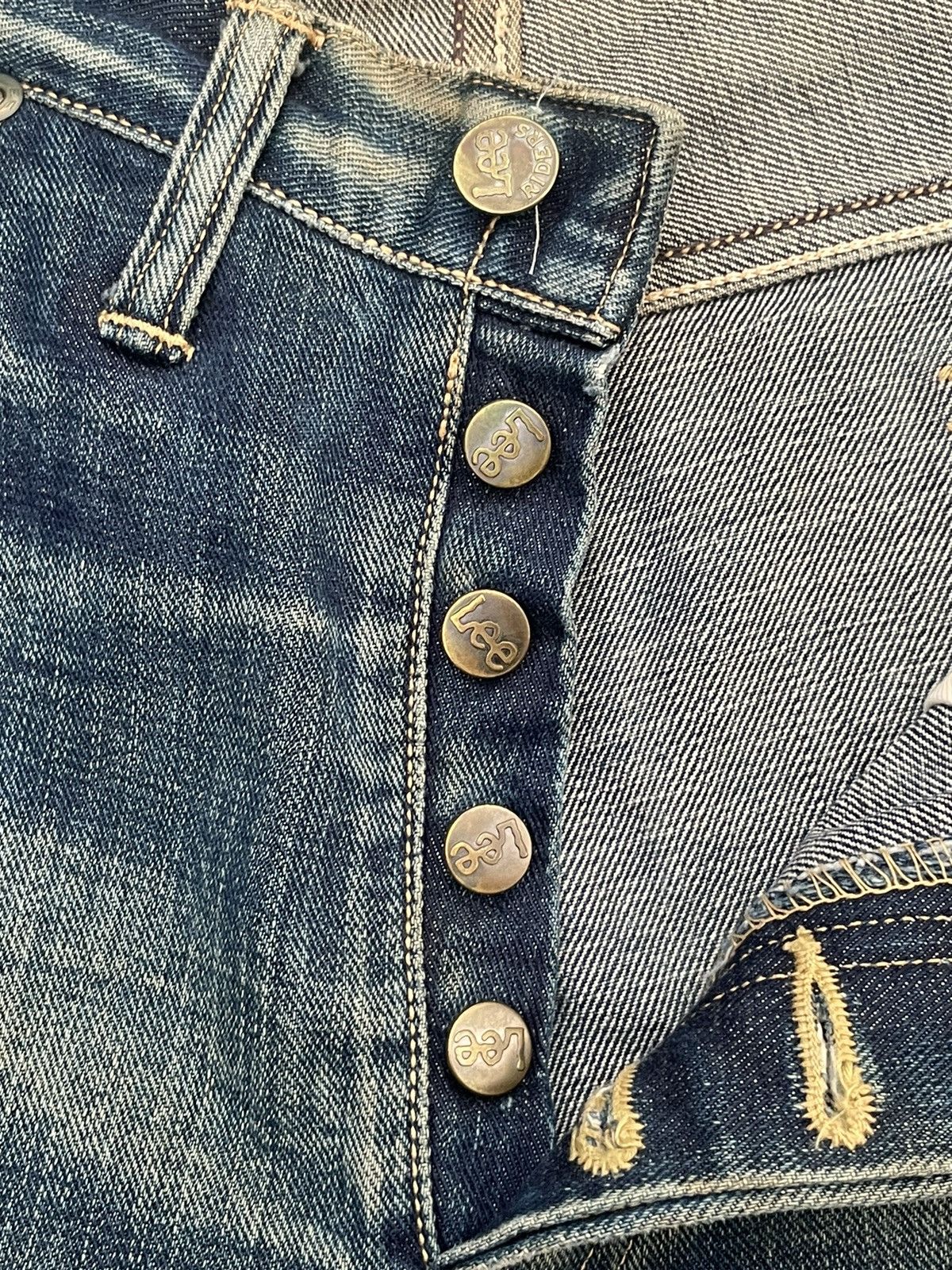 Lee × Vintage Vintage Lee Selvedge Denim Size US 32 / EU 48 - 25 Thumbnail