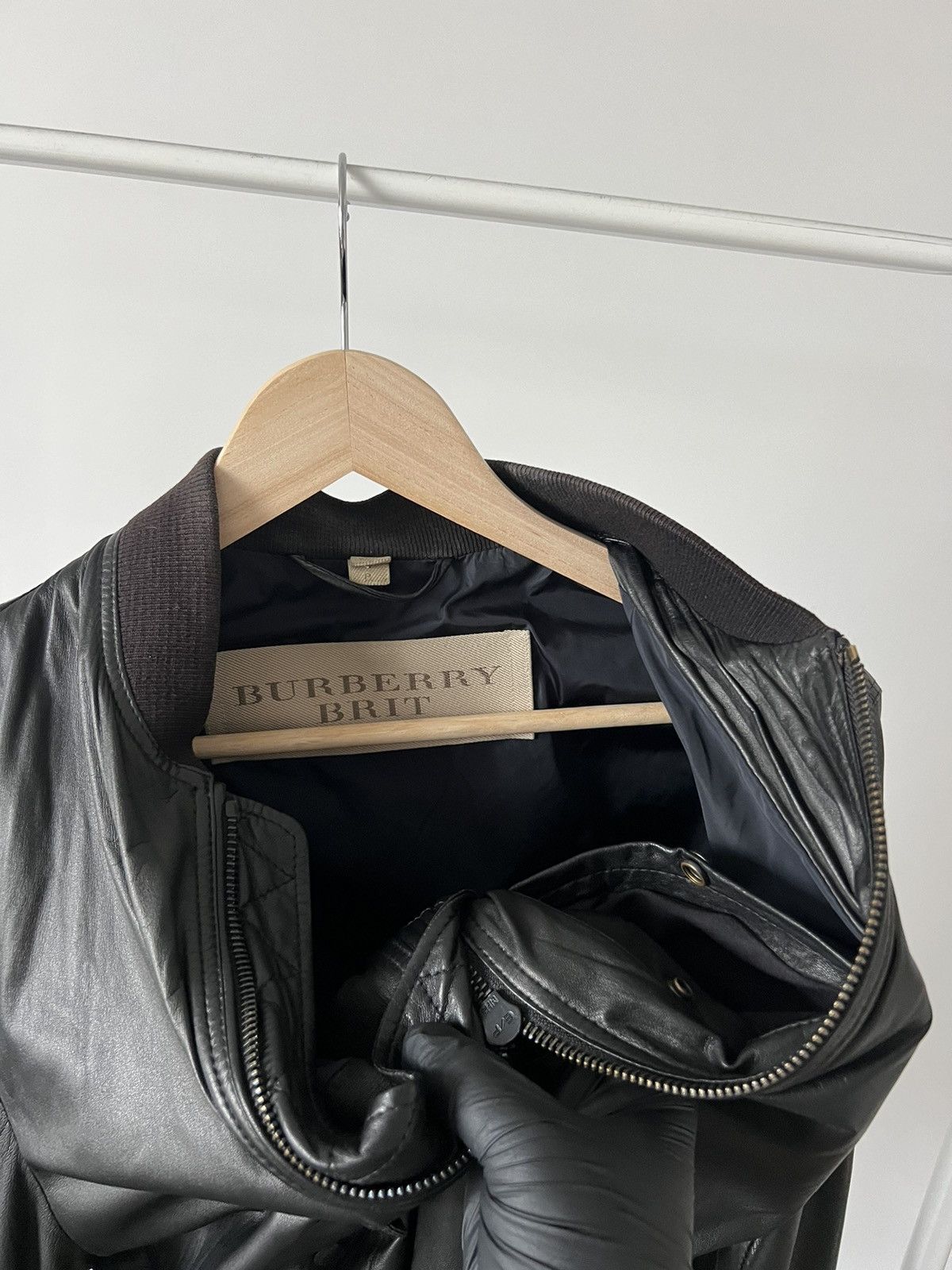 Burberry Burberry Brit Leather Black Jacket XS Size US XS / EU 42 / 0 - 12 Thumbnail