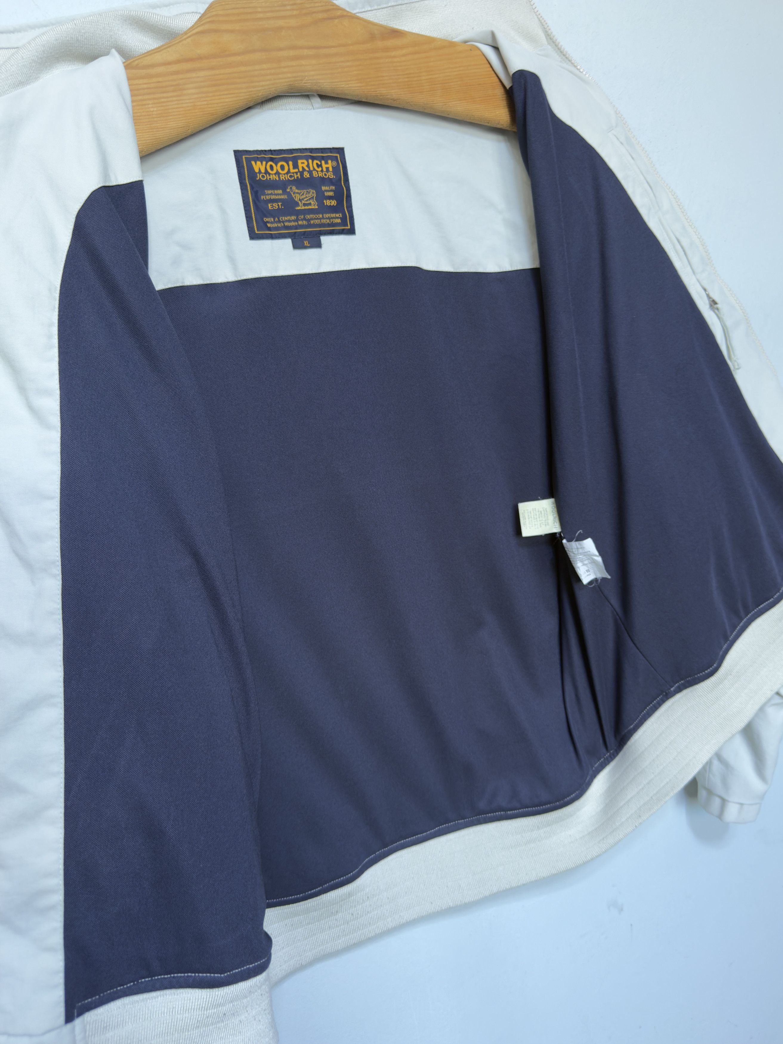 🔥 Bomber jacket woolrich offwhite vtg size xl