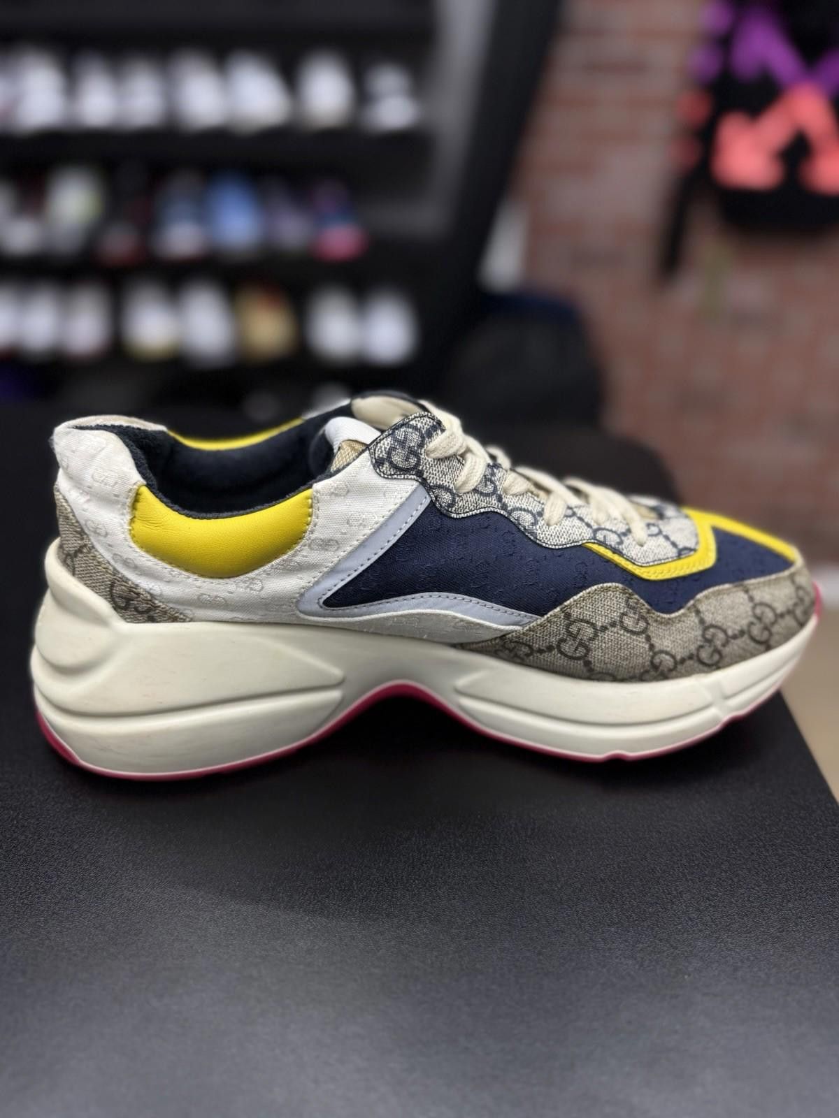 Gucci Size 6.5US/6+G - Gucci Rython GG Multi Color Sneakers Women Size US 6.5 / IT 36.5 - 6 Thumbnail