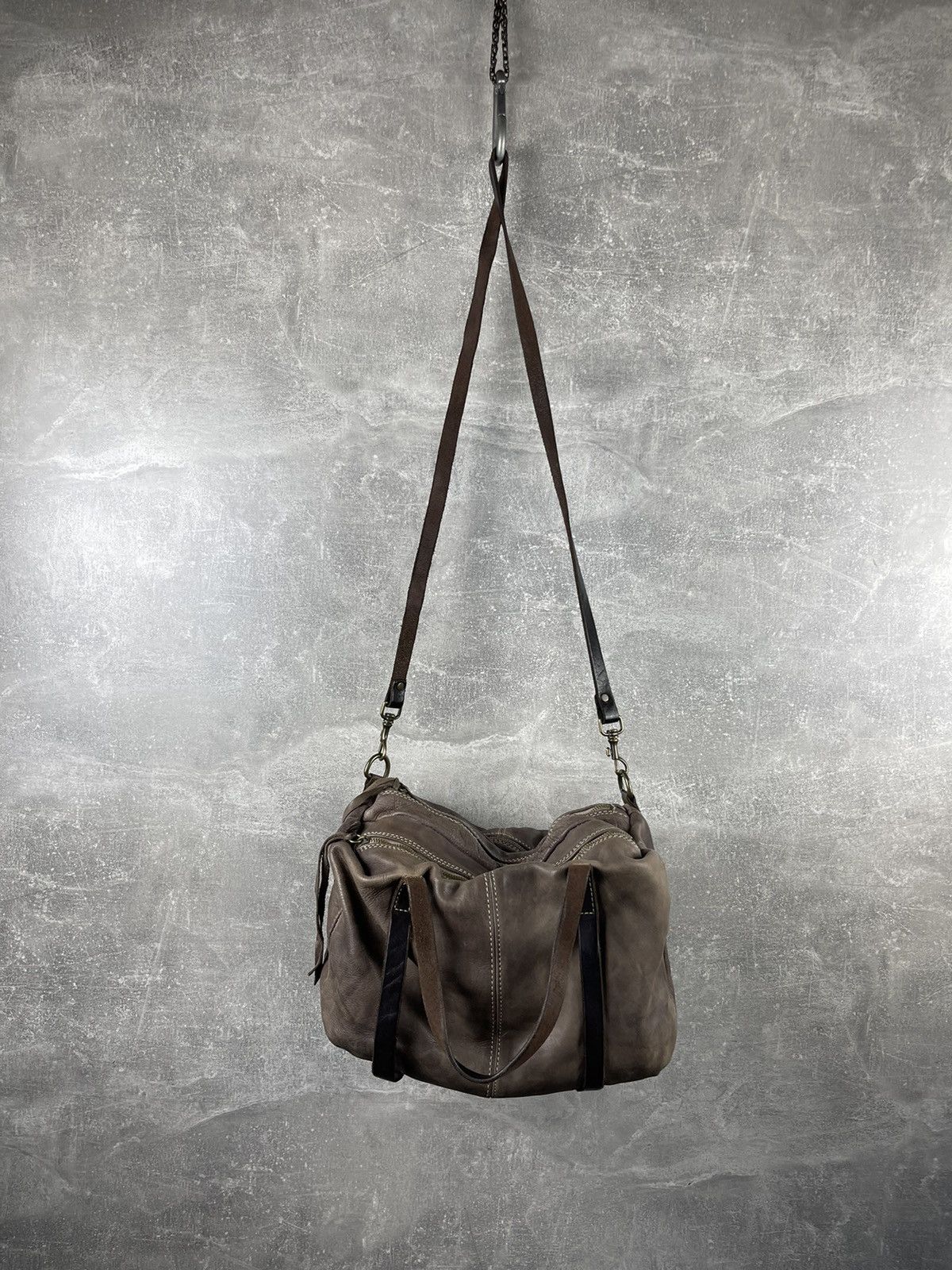 Genuine Leather Officine 11 Artisanal Handcraft Leather Shoulder Bag Size ONE SIZE - 12 Thumbnail