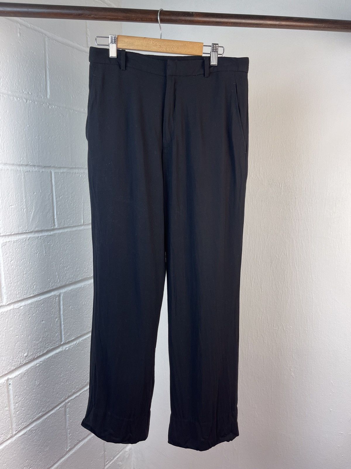 Ann Demeulemeester Ann Demeulemeester Wideleg Adjustable Waist Pants Size US 30 / EU 46 - 2 Thumbnail